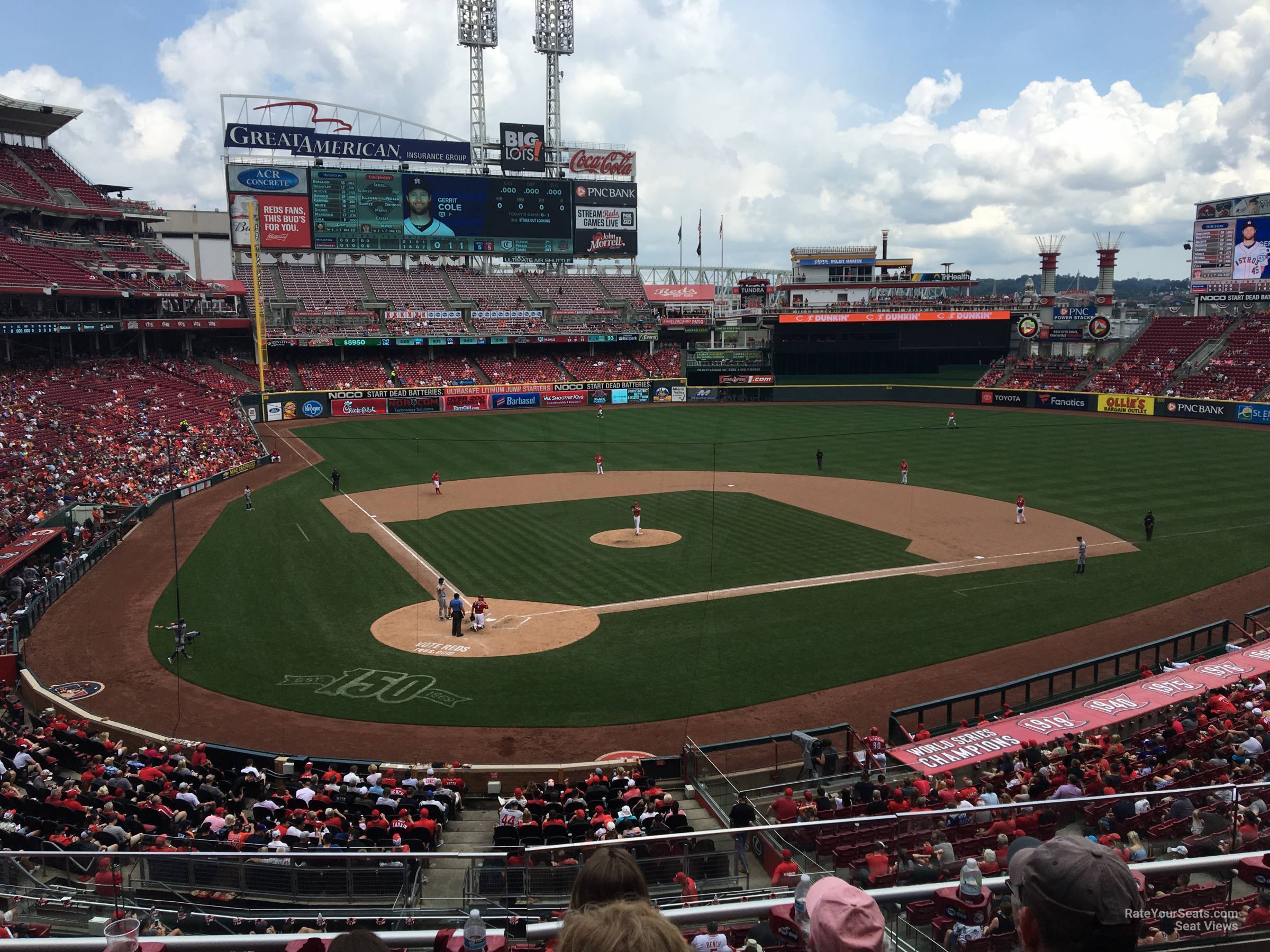 section 226, row c seat view  for baseball - great american ball park