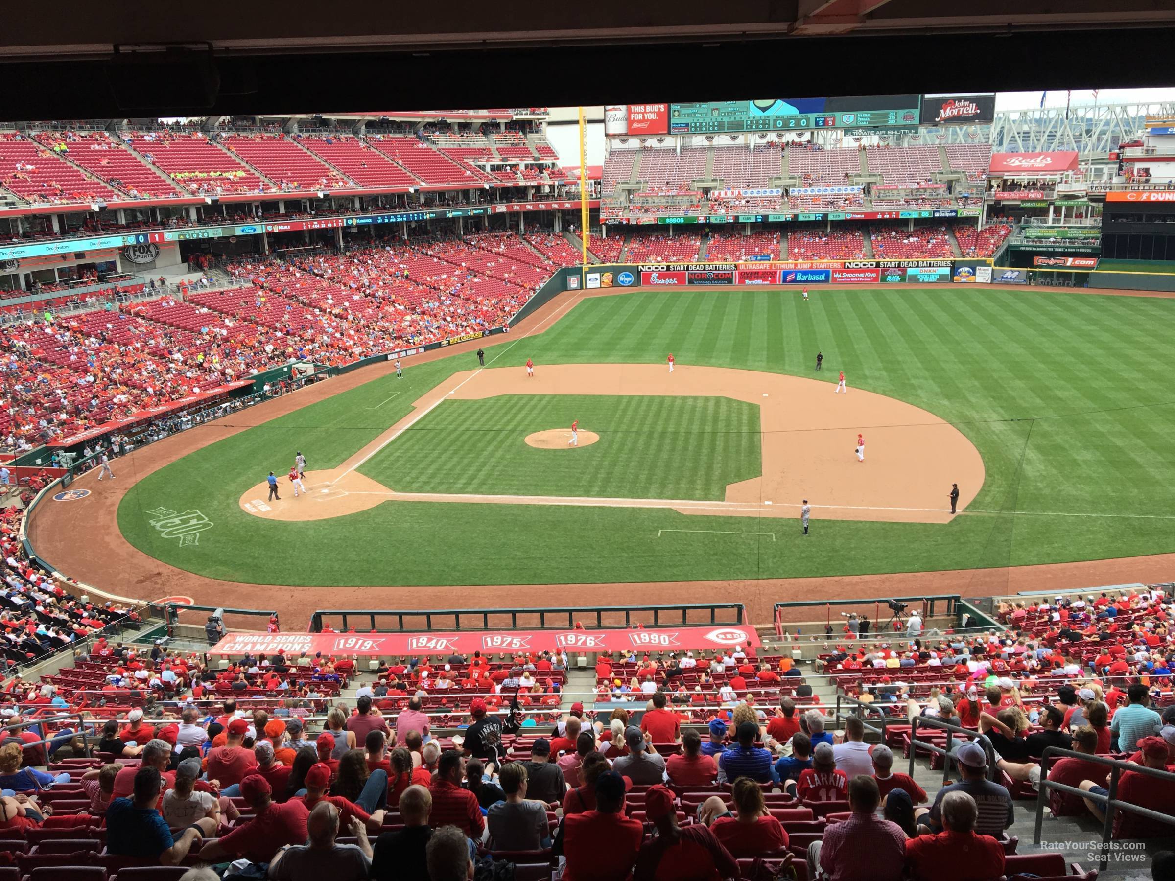 section 302, row n seat view  for baseball - great american ball park