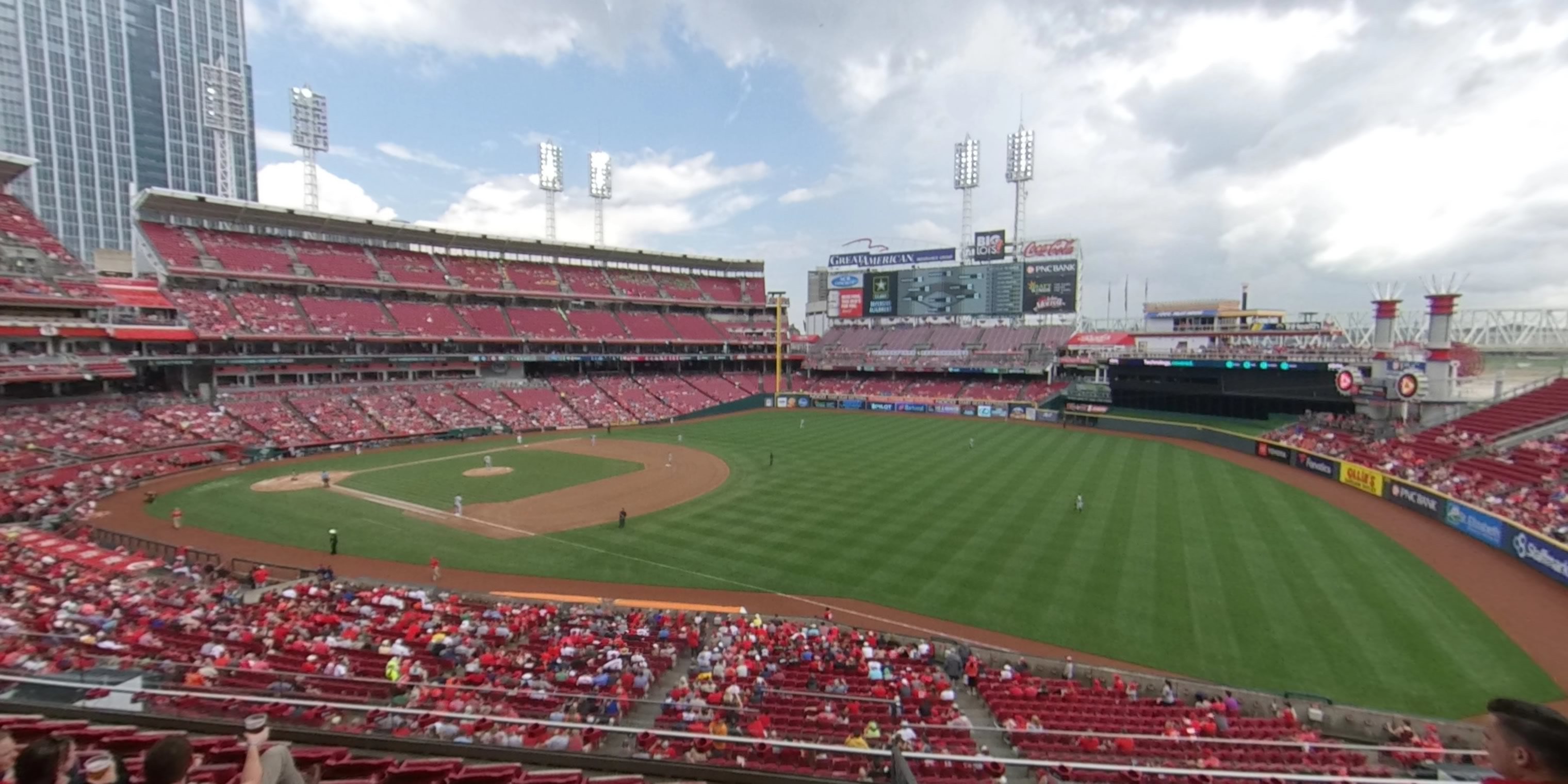 section 307 panoramic seat view  for baseball - great american ball park