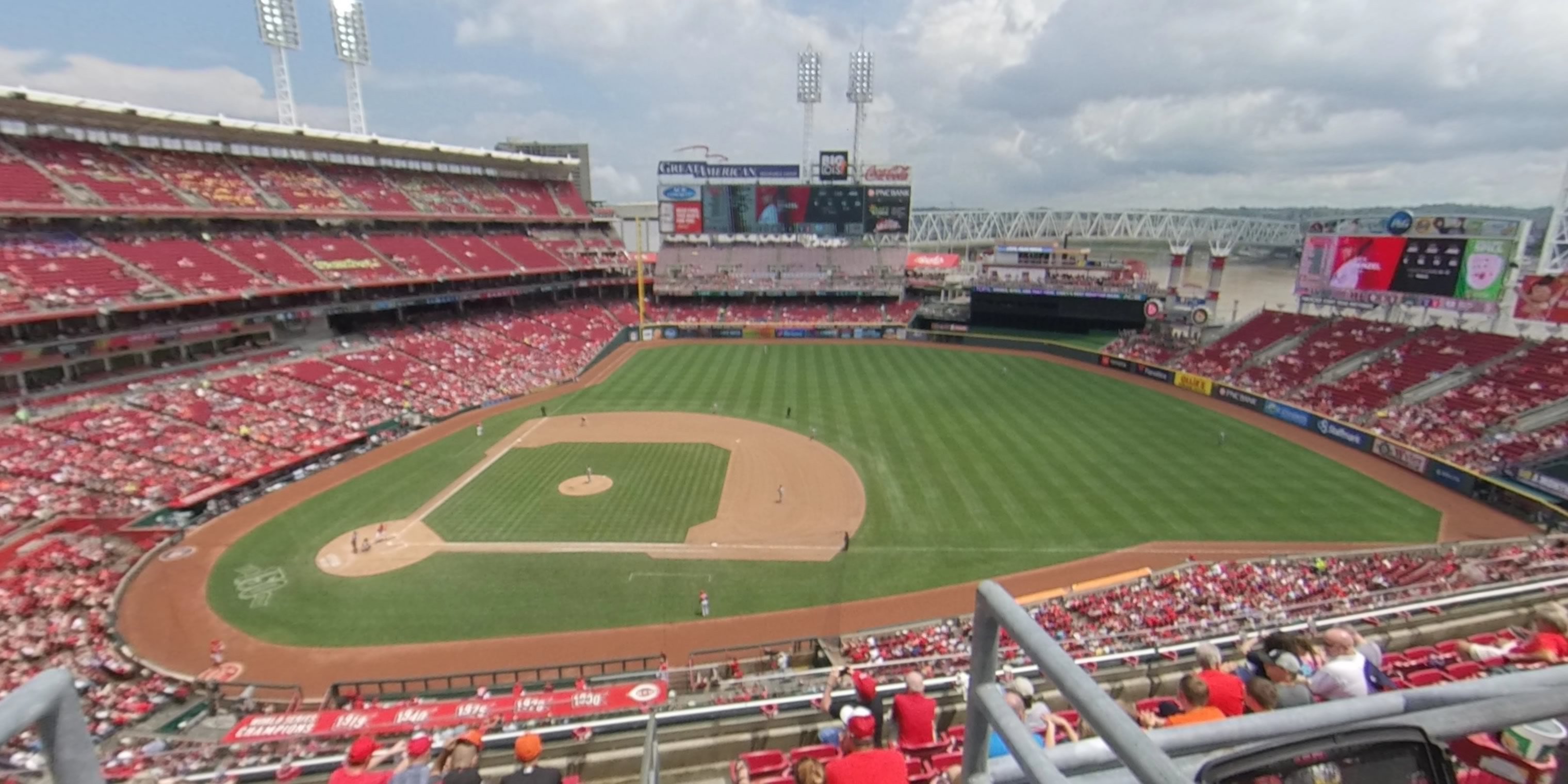 section 430 panoramic seat view  for baseball - great american ball park