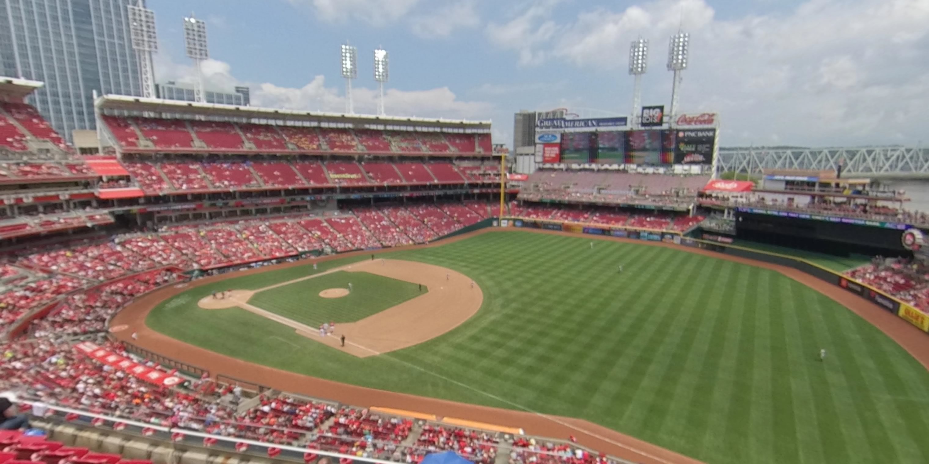section 434 panoramic seat view  for baseball - great american ball park