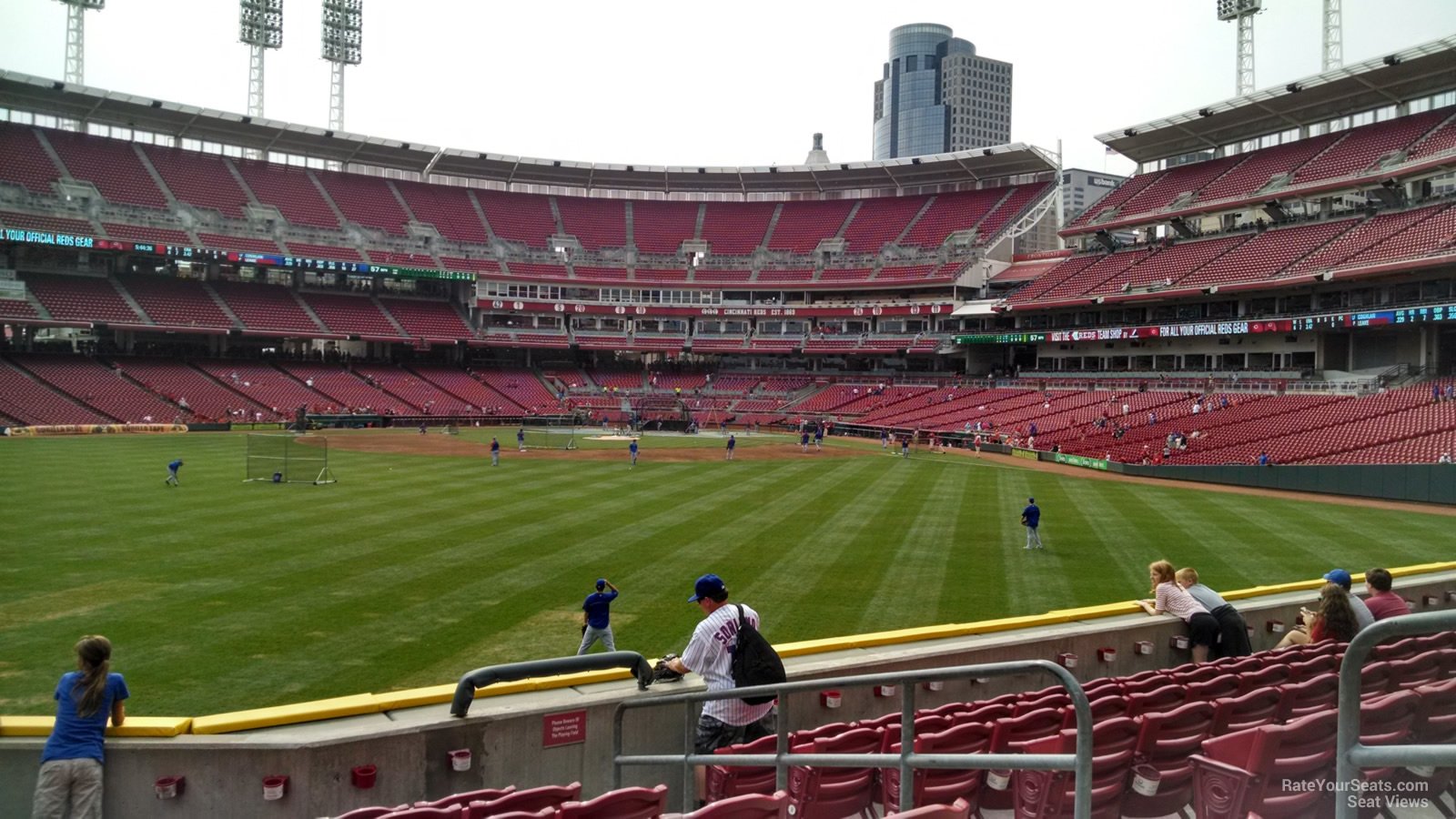 section 101, row h seat view  for baseball - great american ball park
