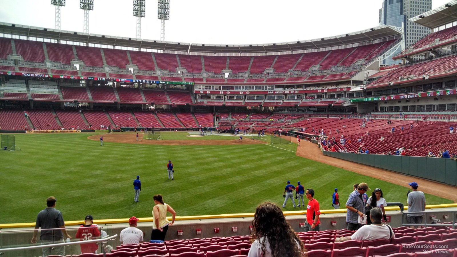 section 104, row k seat view  for baseball - great american ball park