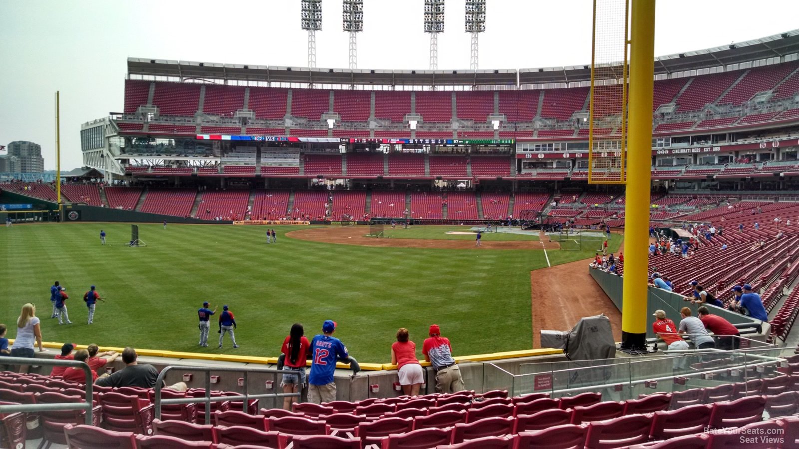 section 106, row k seat view  for baseball - great american ball park