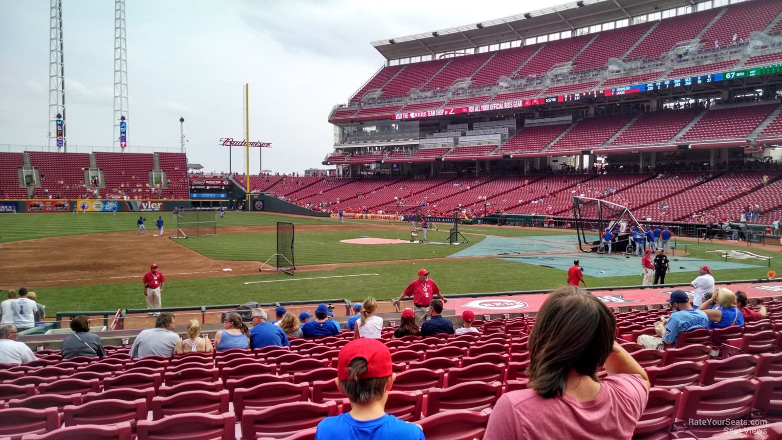 section 115, row t seat view  for baseball - great american ball park
