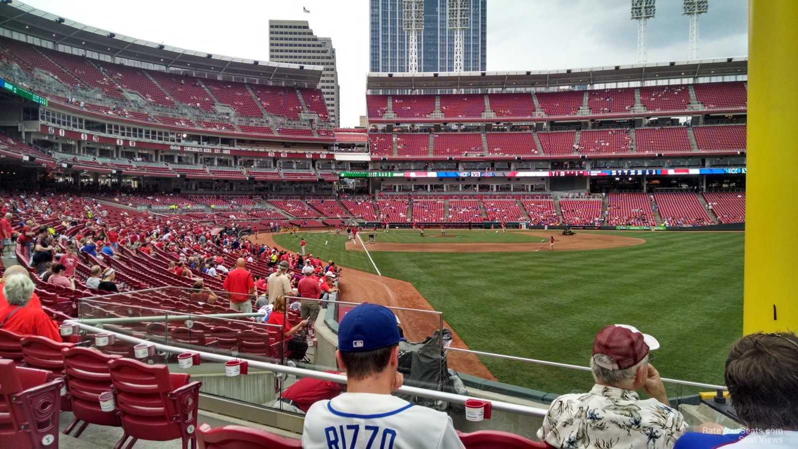 section 139, row aa seat view  for baseball - great american ball park
