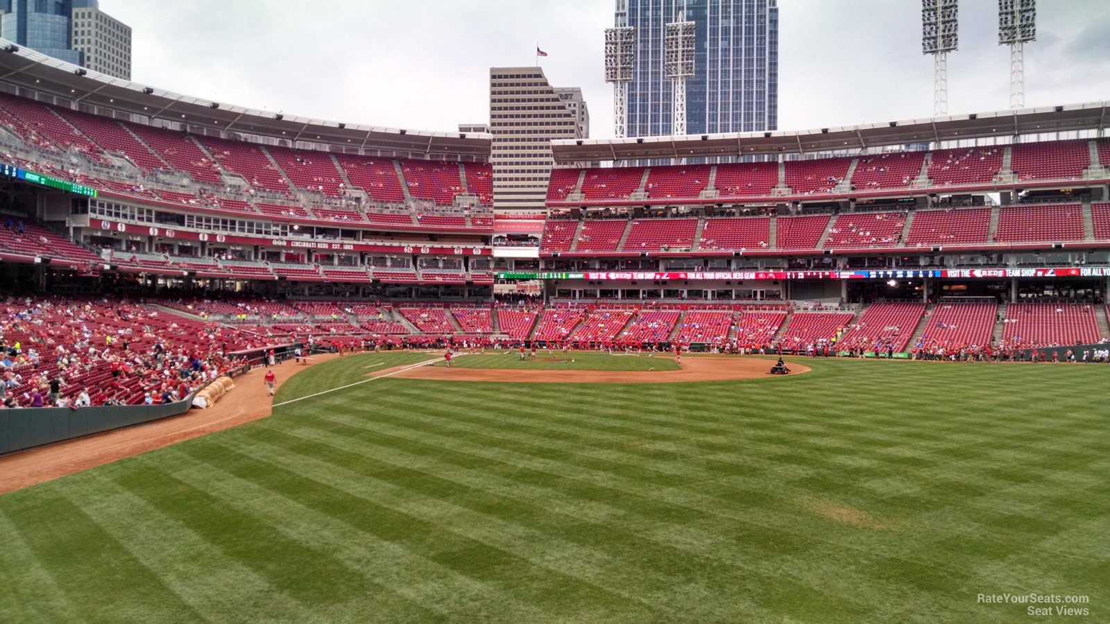 section 141, row i seat view  for baseball - great american ball park