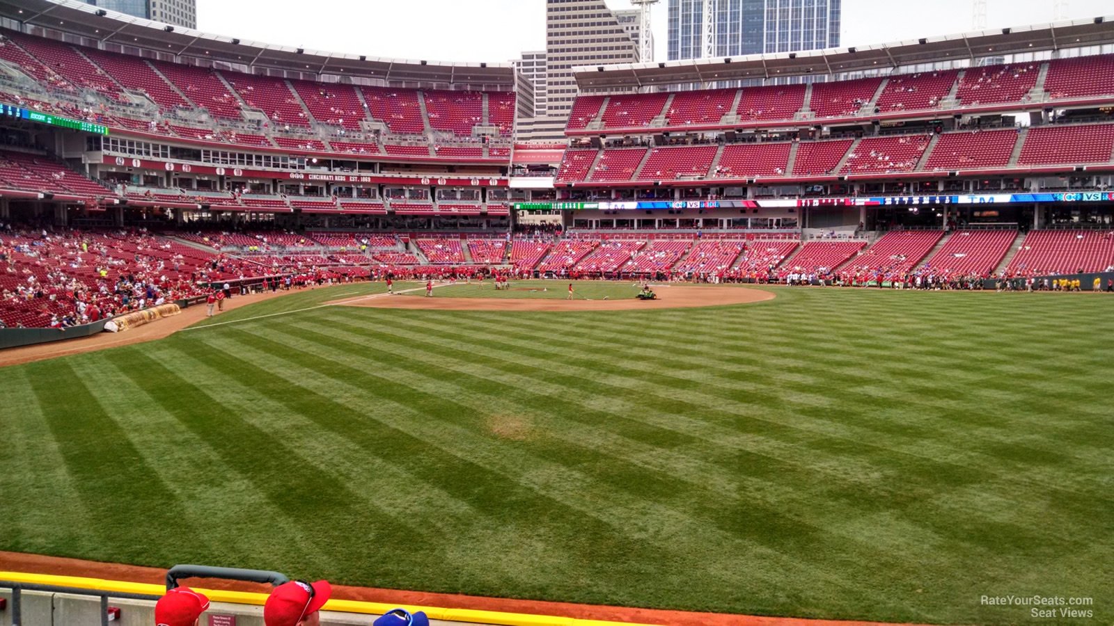section 142, row i seat view  for baseball - great american ball park