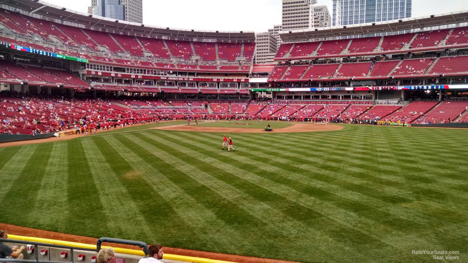 section 143, row i seat view  for baseball - great american ball park