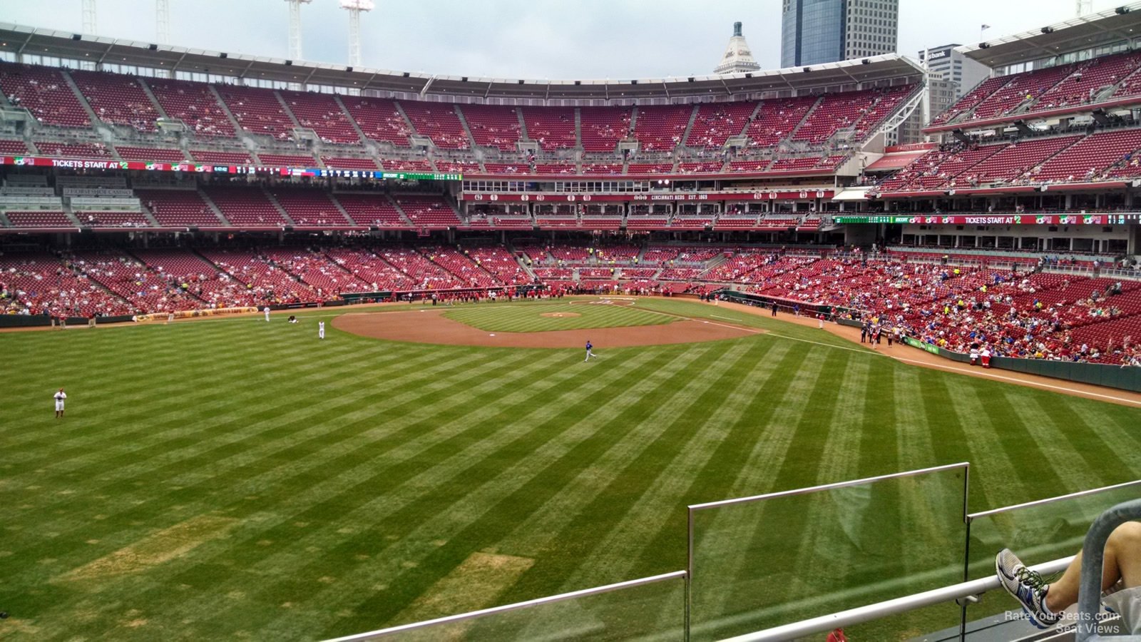 section 401, row c seat view  for baseball - great american ball park