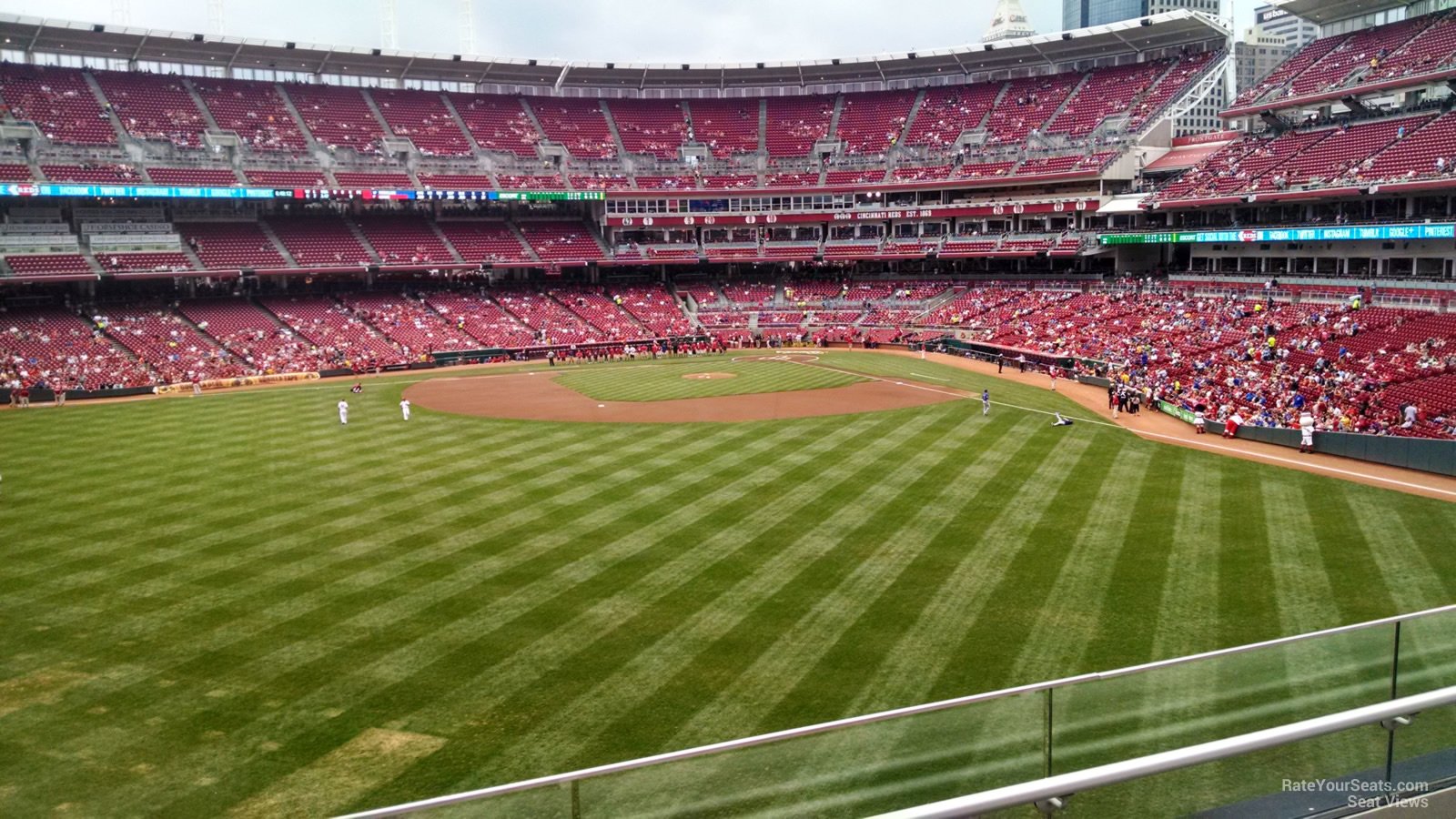 section 402, row c seat view  for baseball - great american ball park
