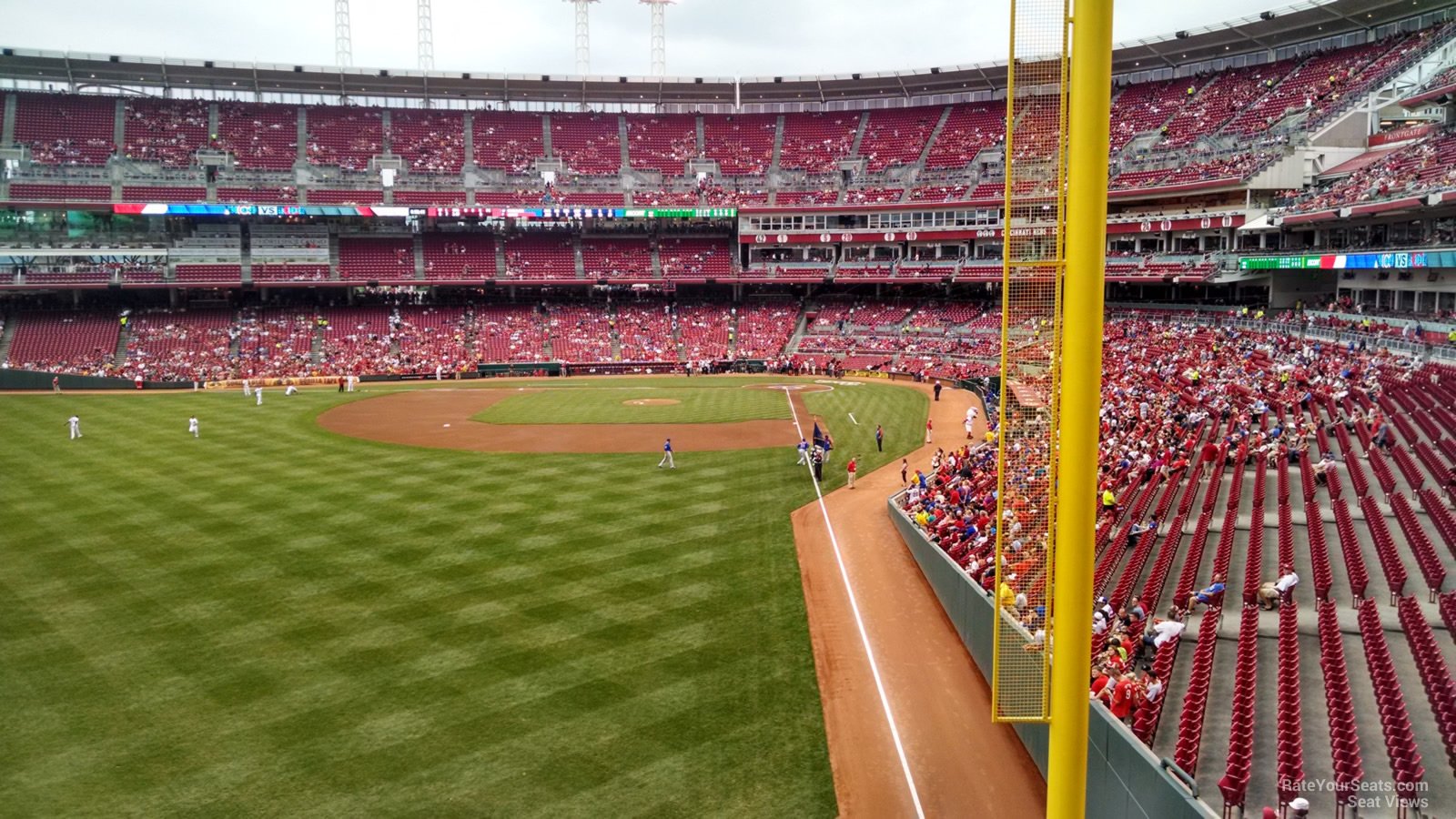 section 406, row b seat view  for baseball - great american ball park