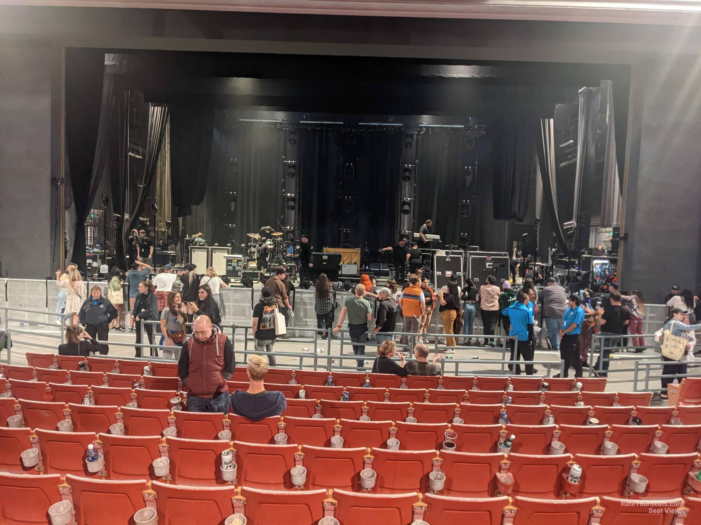 section ac, row l seat view  - greek theatre - los angeles