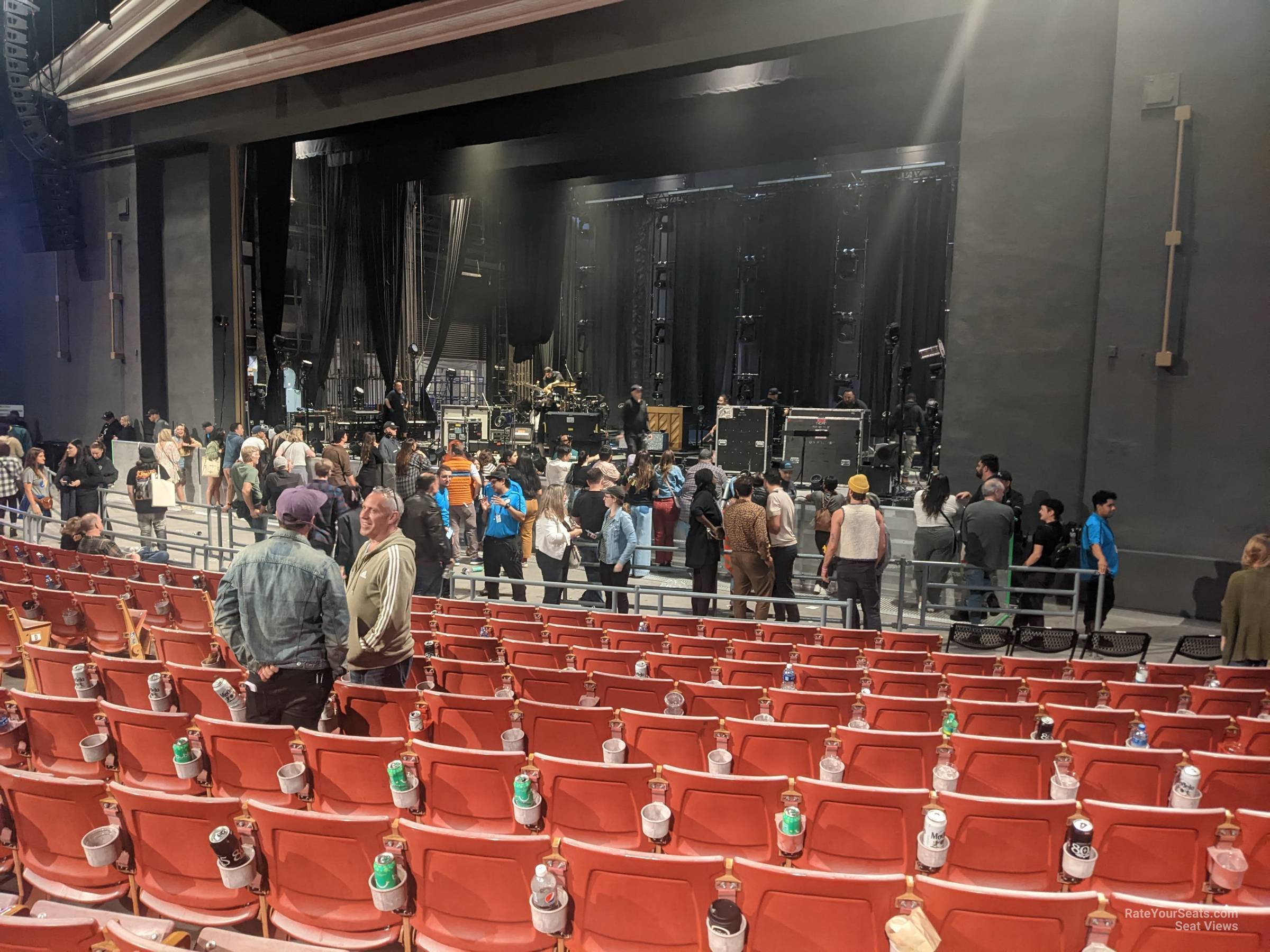 section ar, row l seat view  - greek theatre - los angeles
