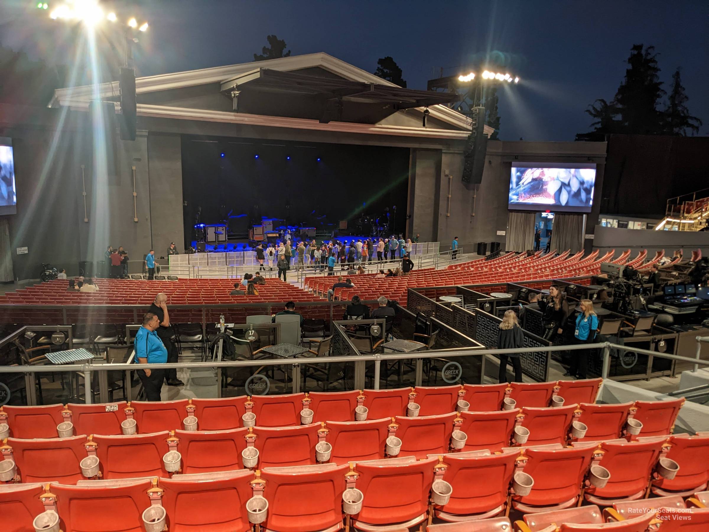 section bl, row g seat view  - greek theatre - los angeles