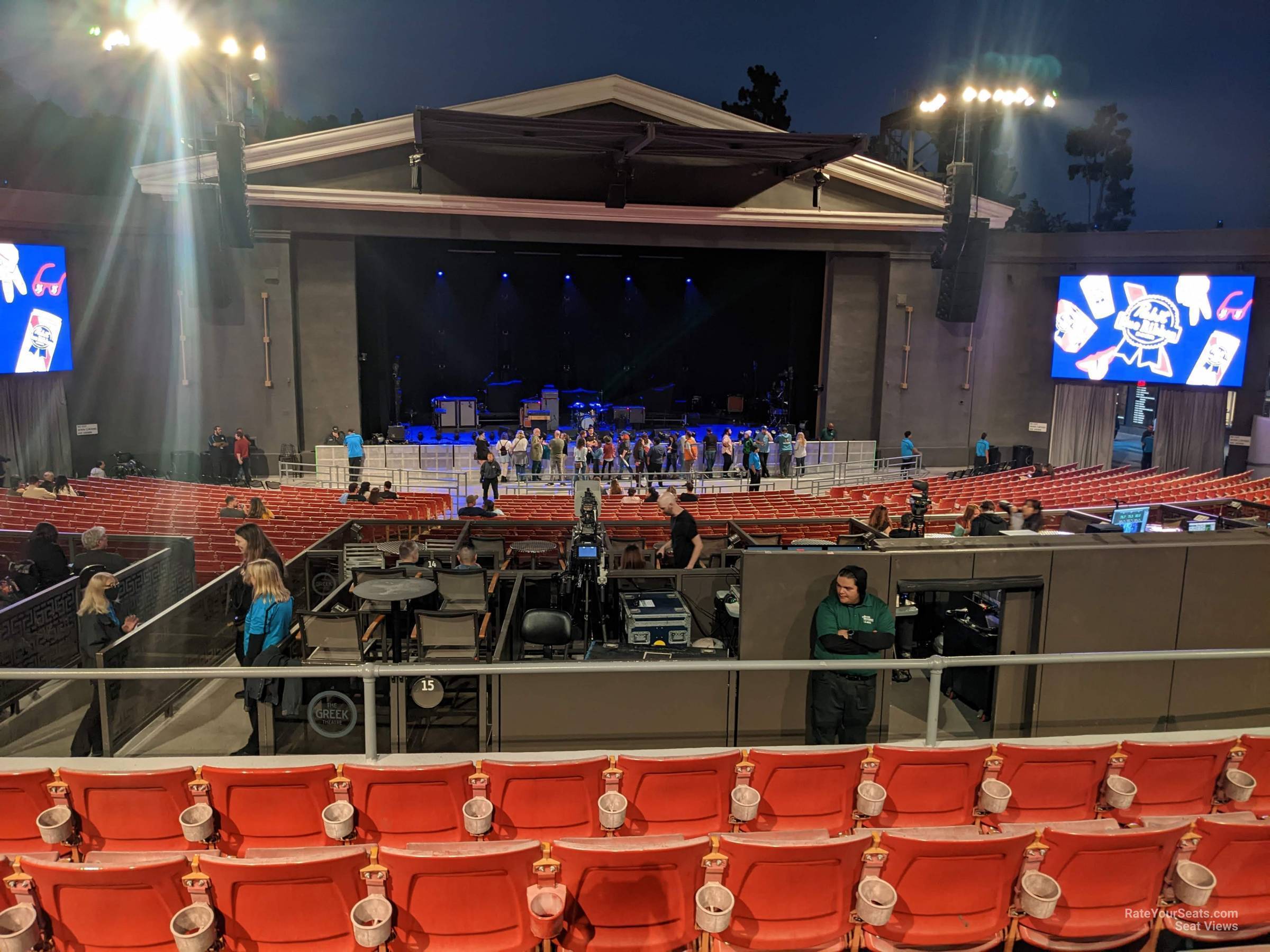 head-on concert view at Greek Theatre - Los Angeles