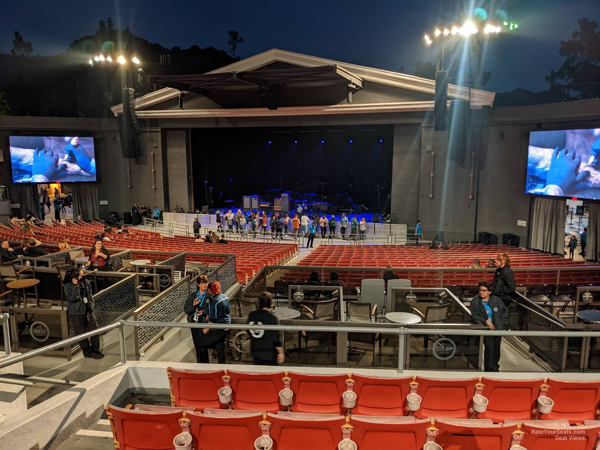 section br, row g seat view  - greek theatre - los angeles