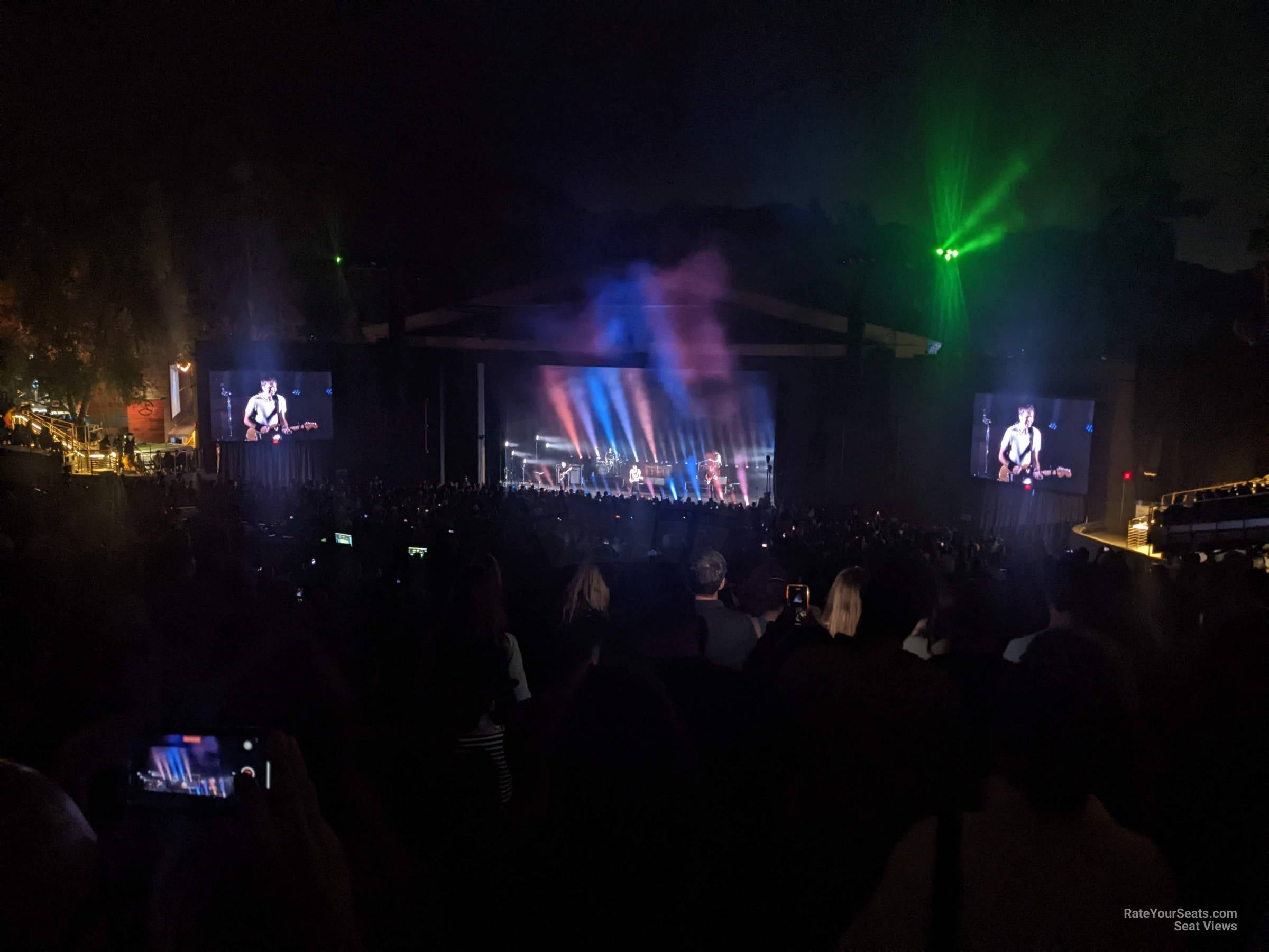 section br, row w seat view  - greek theatre - los angeles