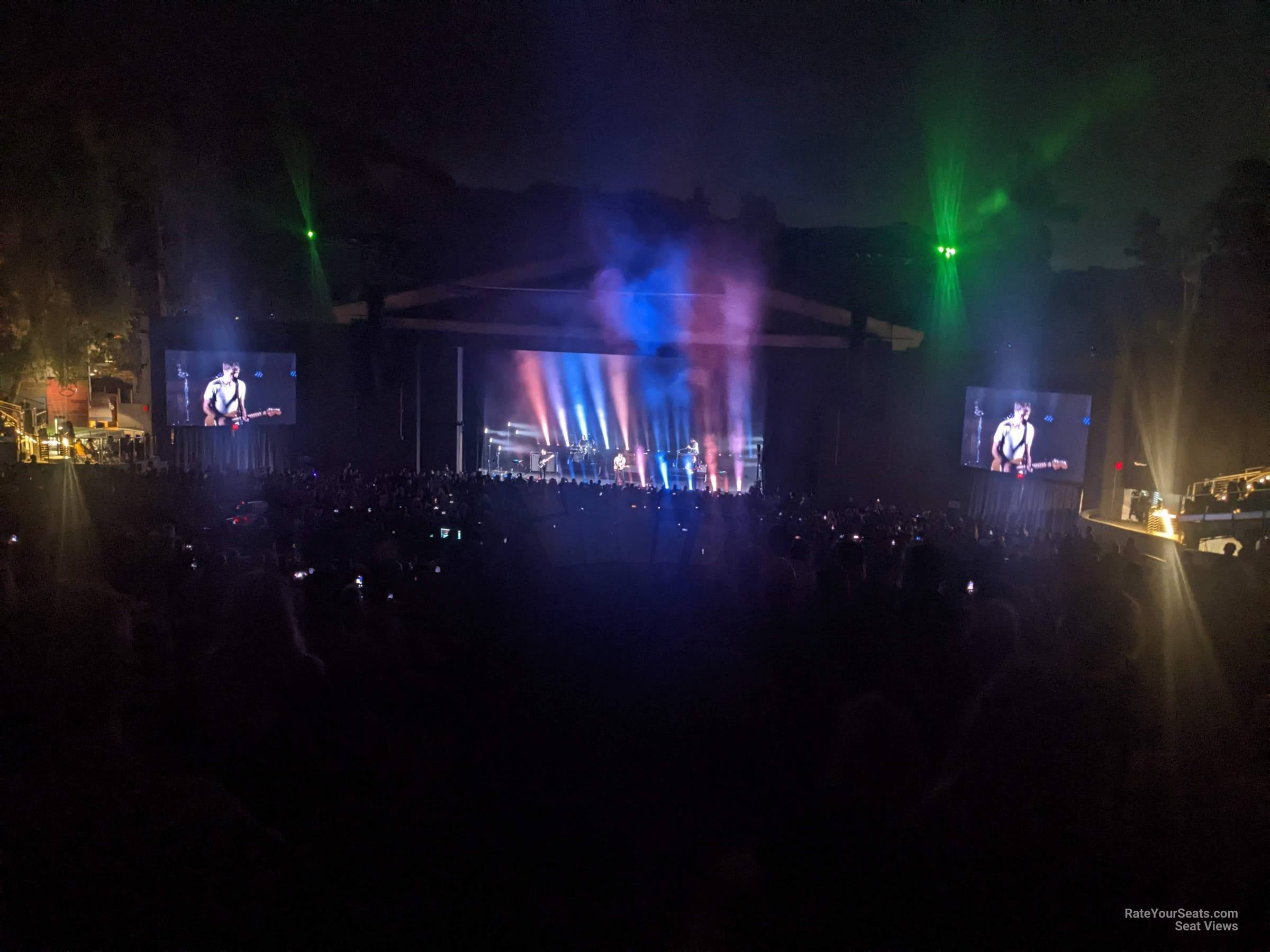 section brc, row w seat view - greek theatre - los angeles