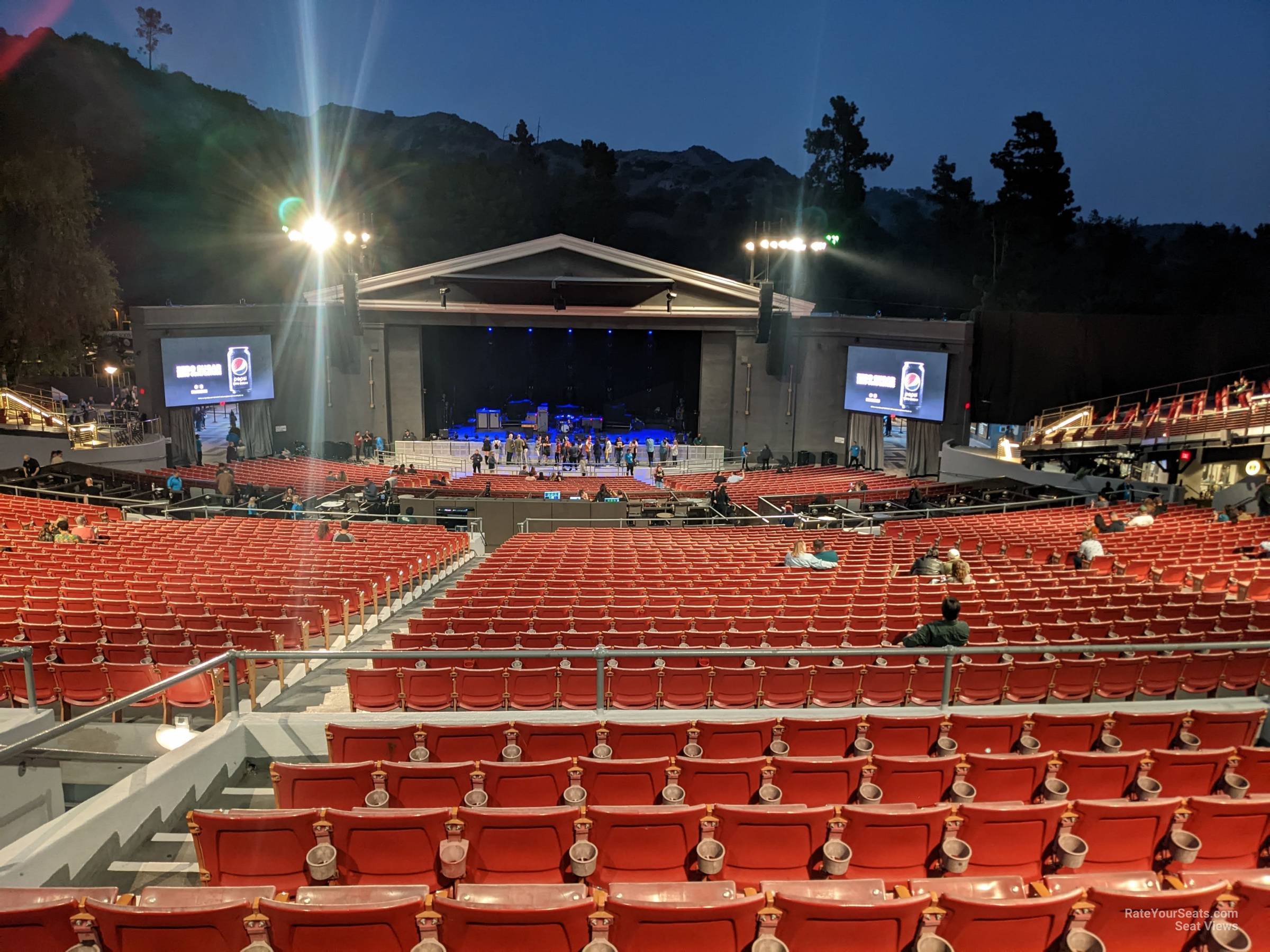 section crc, row h seat view - greek theatre - los angeles