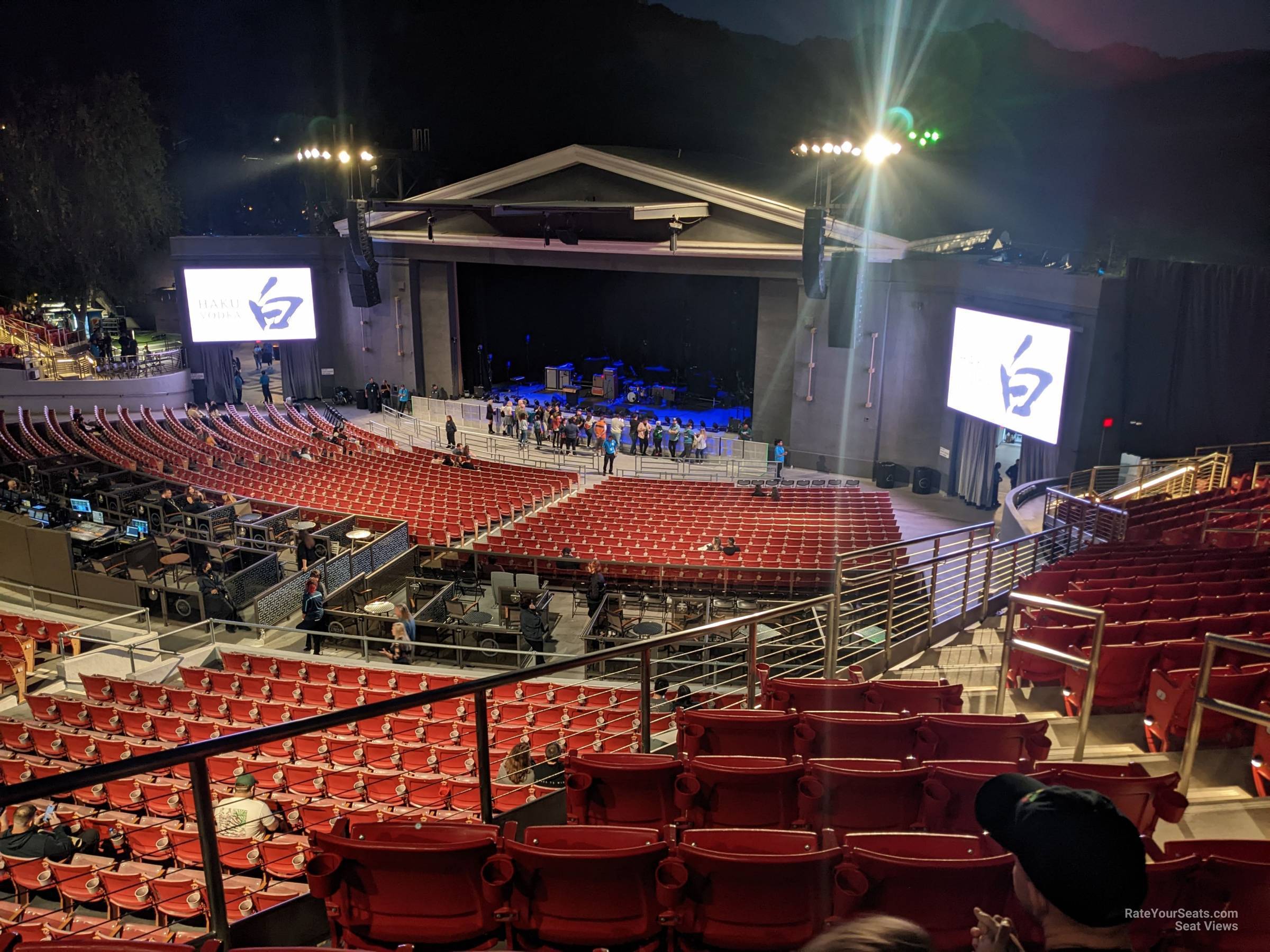 south terrace r3, row r seat view  - greek theatre - los angeles