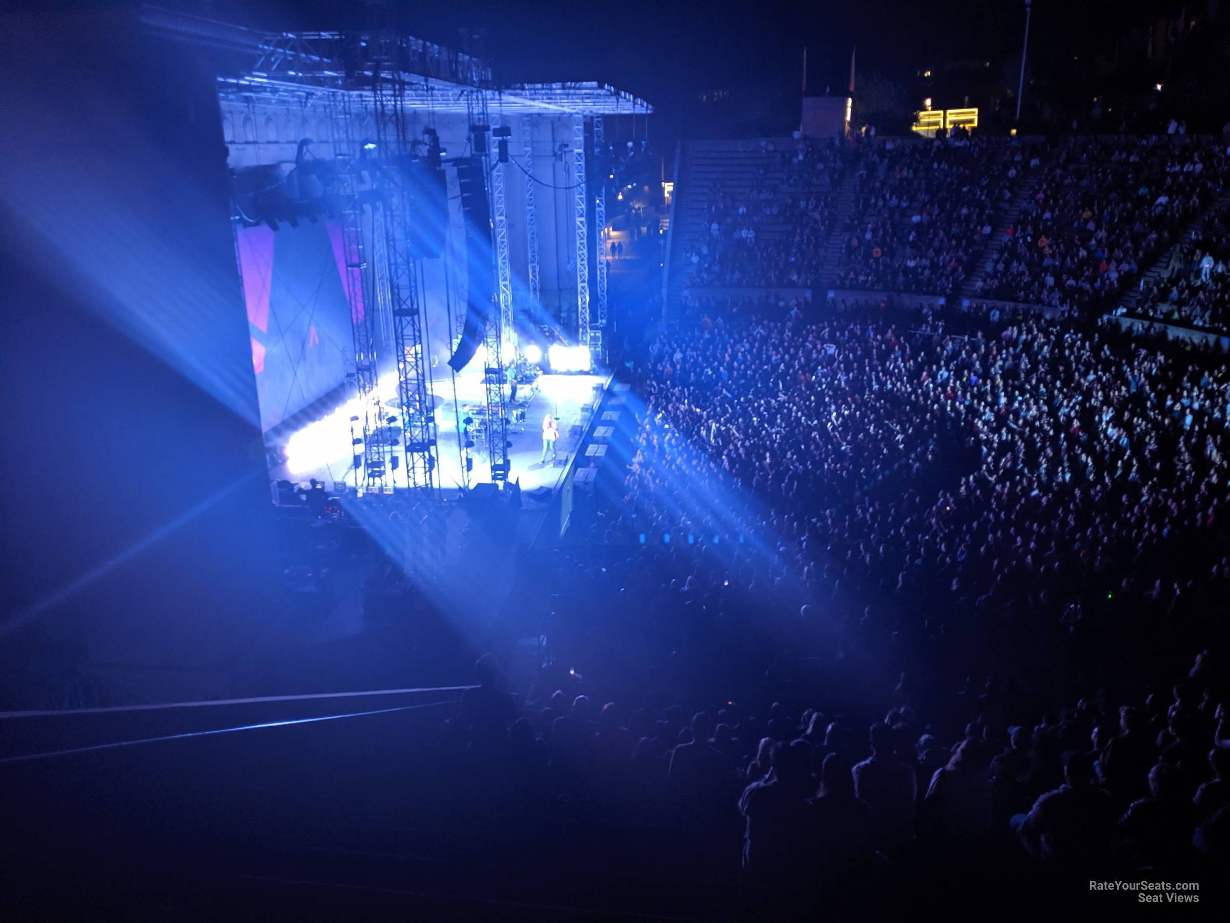 section 10, row 20 seat view  - greek theatre - berkeley