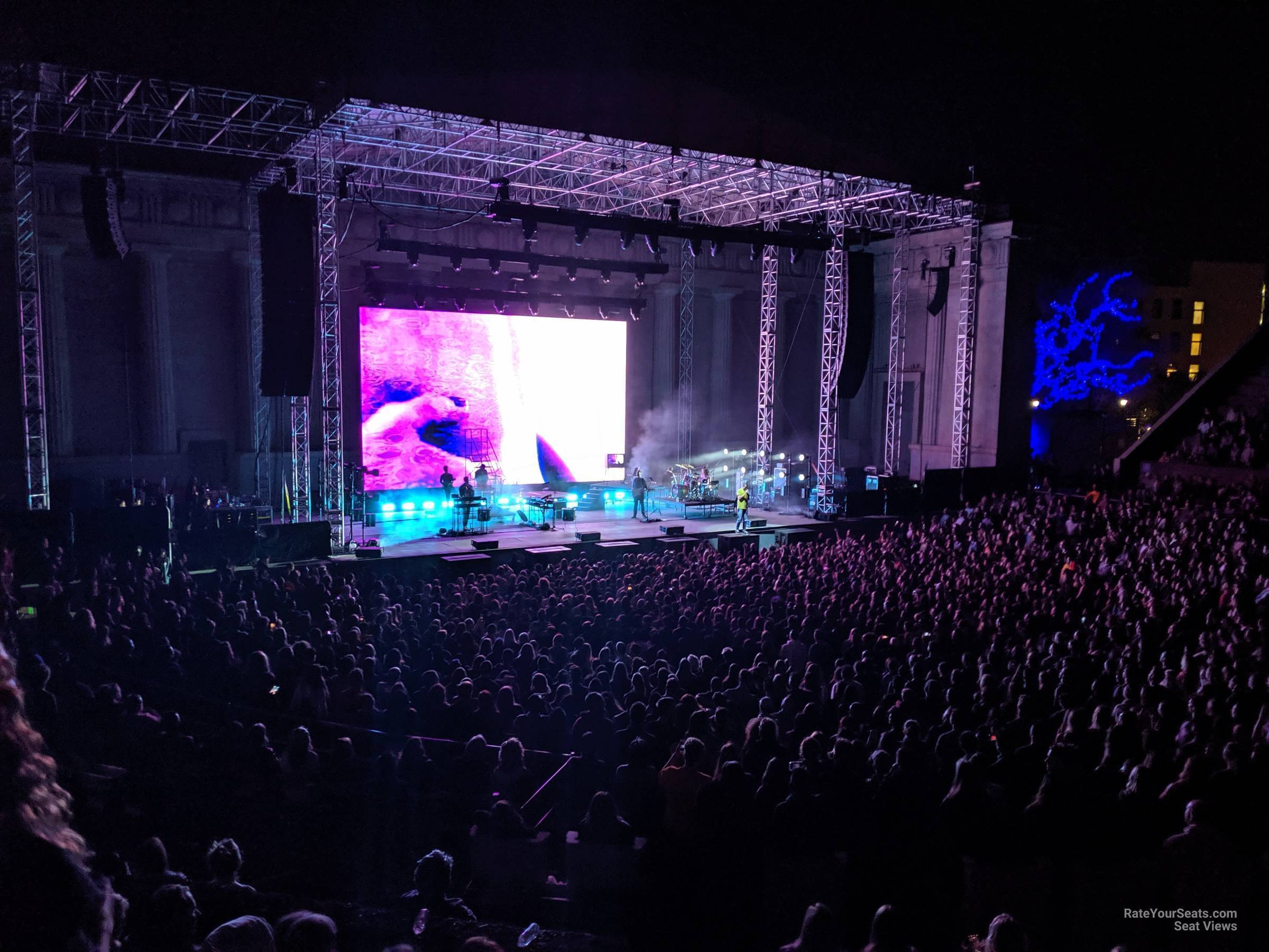 section 7, row 8 seat view  - greek theatre - berkeley