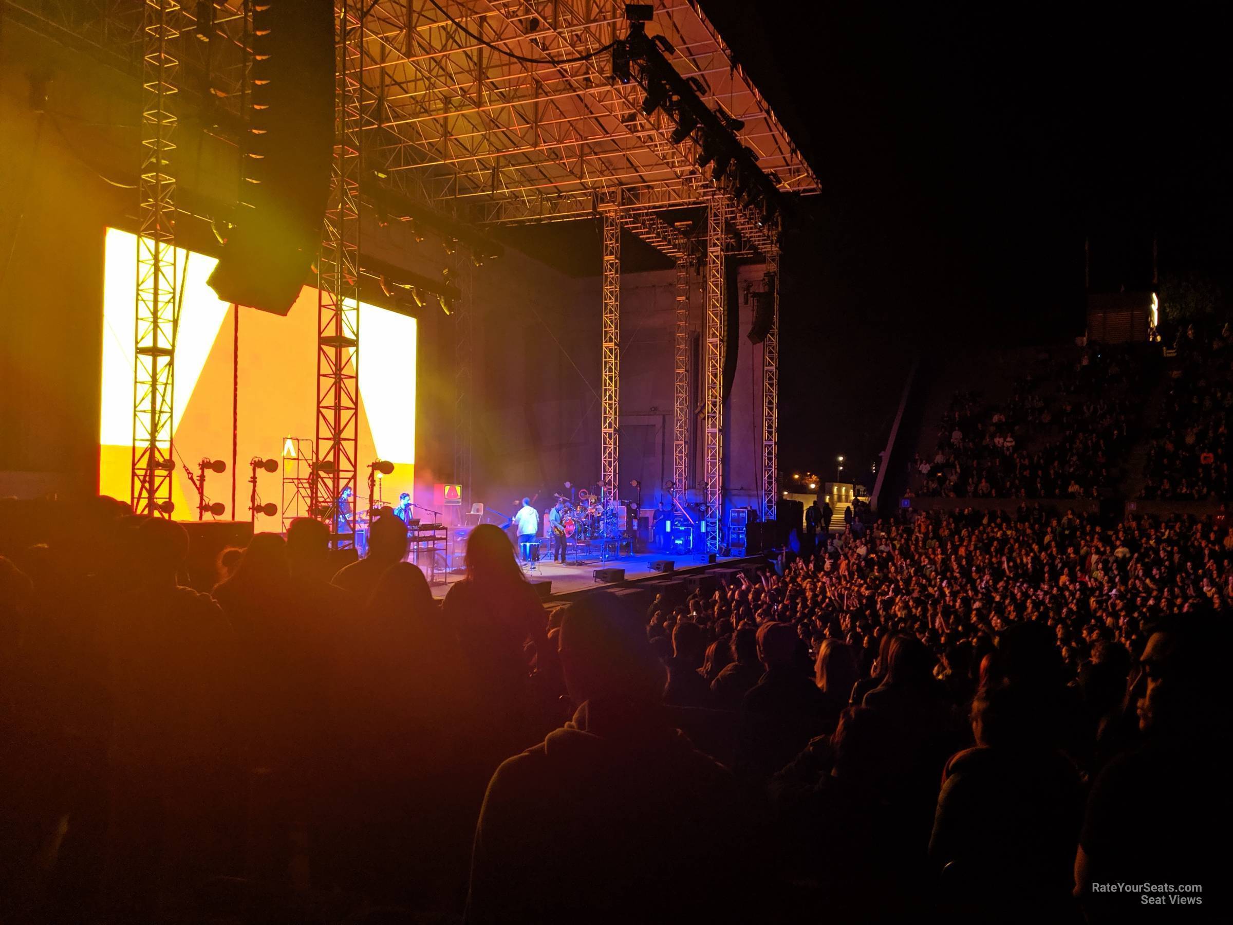 section f, row 11 seat view  - greek theatre - berkeley