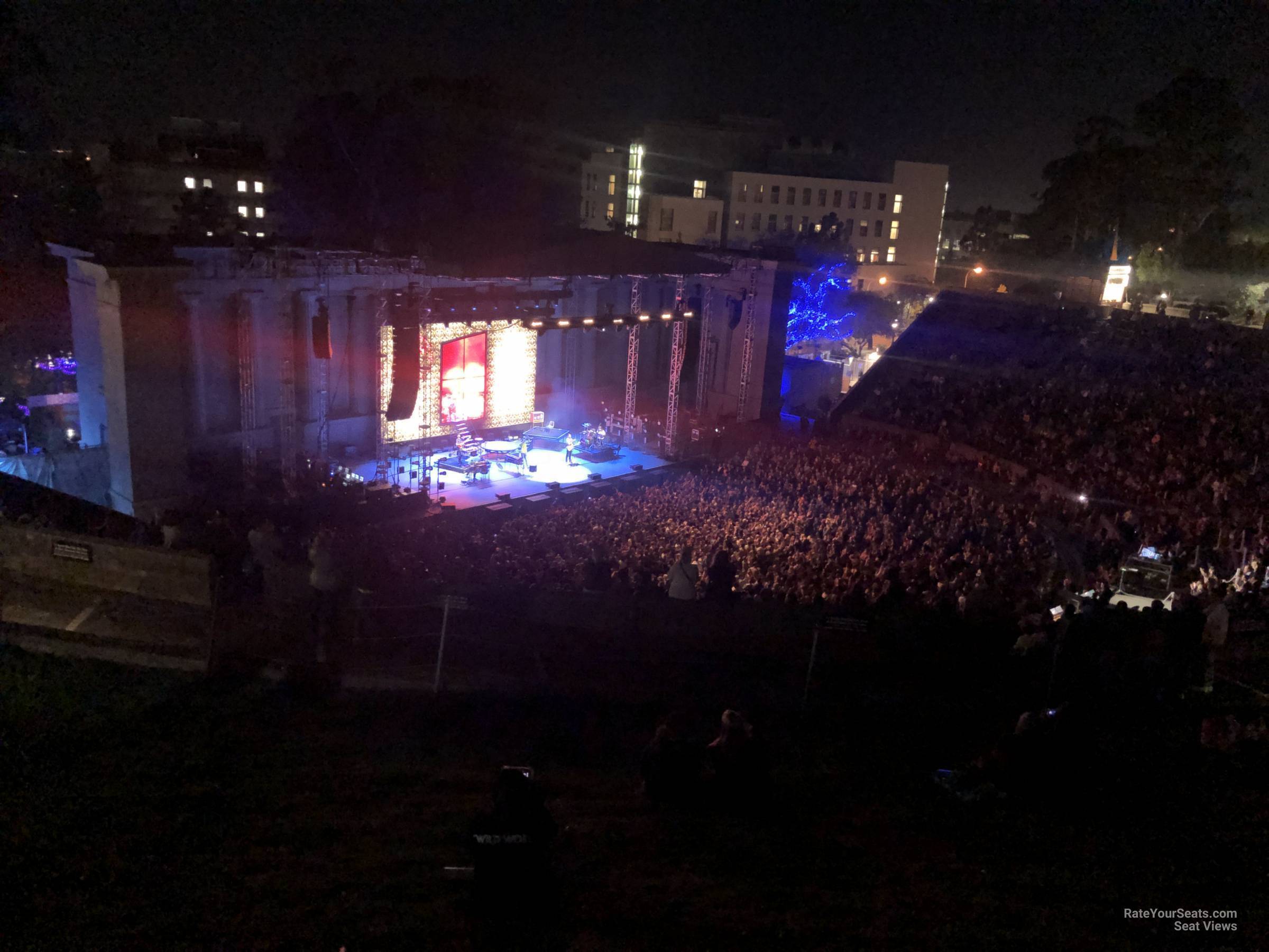 lawn seat view  - greek theatre - berkeley