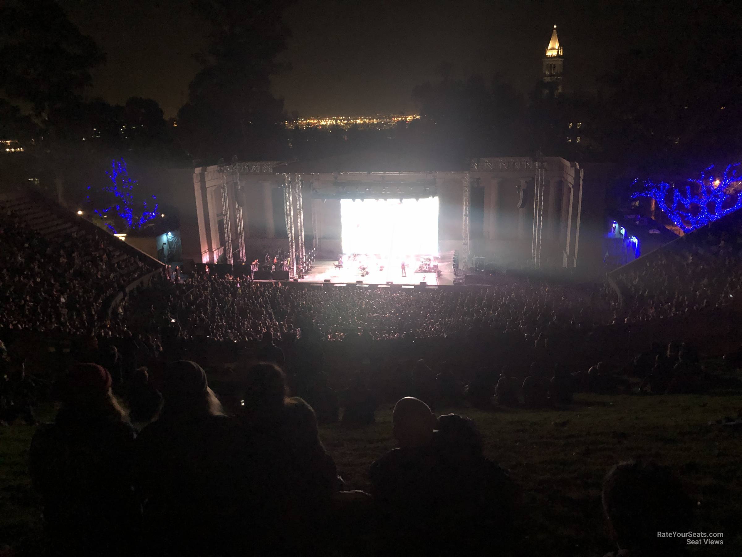 lawn seat view  - greek theatre - berkeley