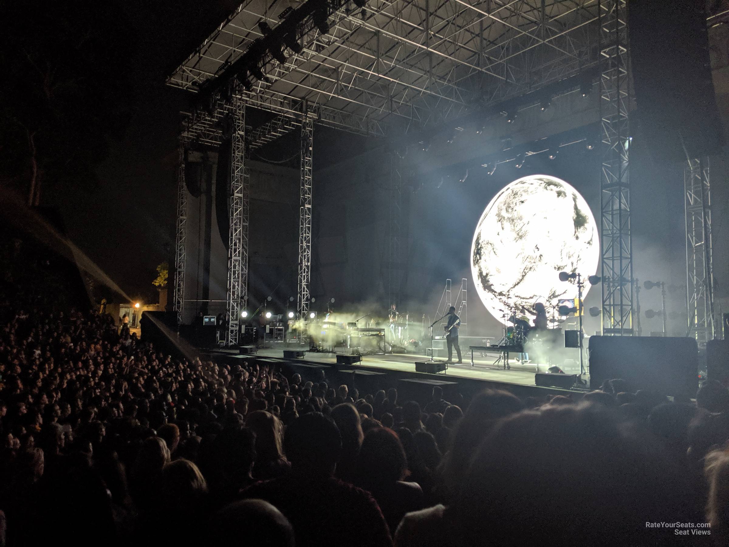 pit right, row 12 seat view  - greek theatre - berkeley