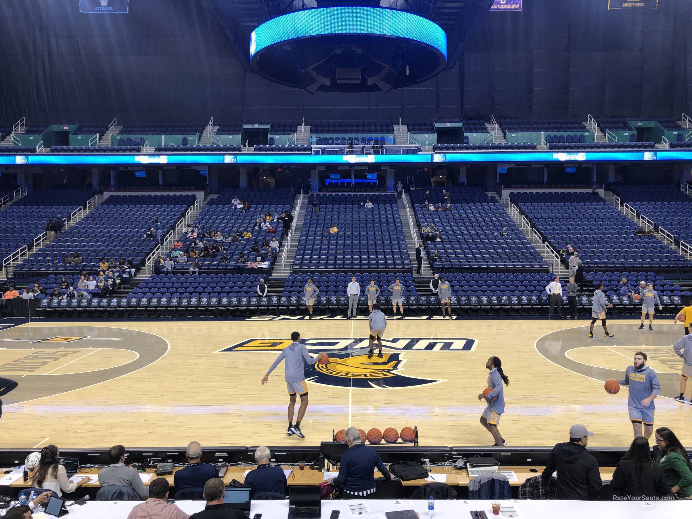 Greensboro Coliseum Section 109 UNC Greensboro Basketball