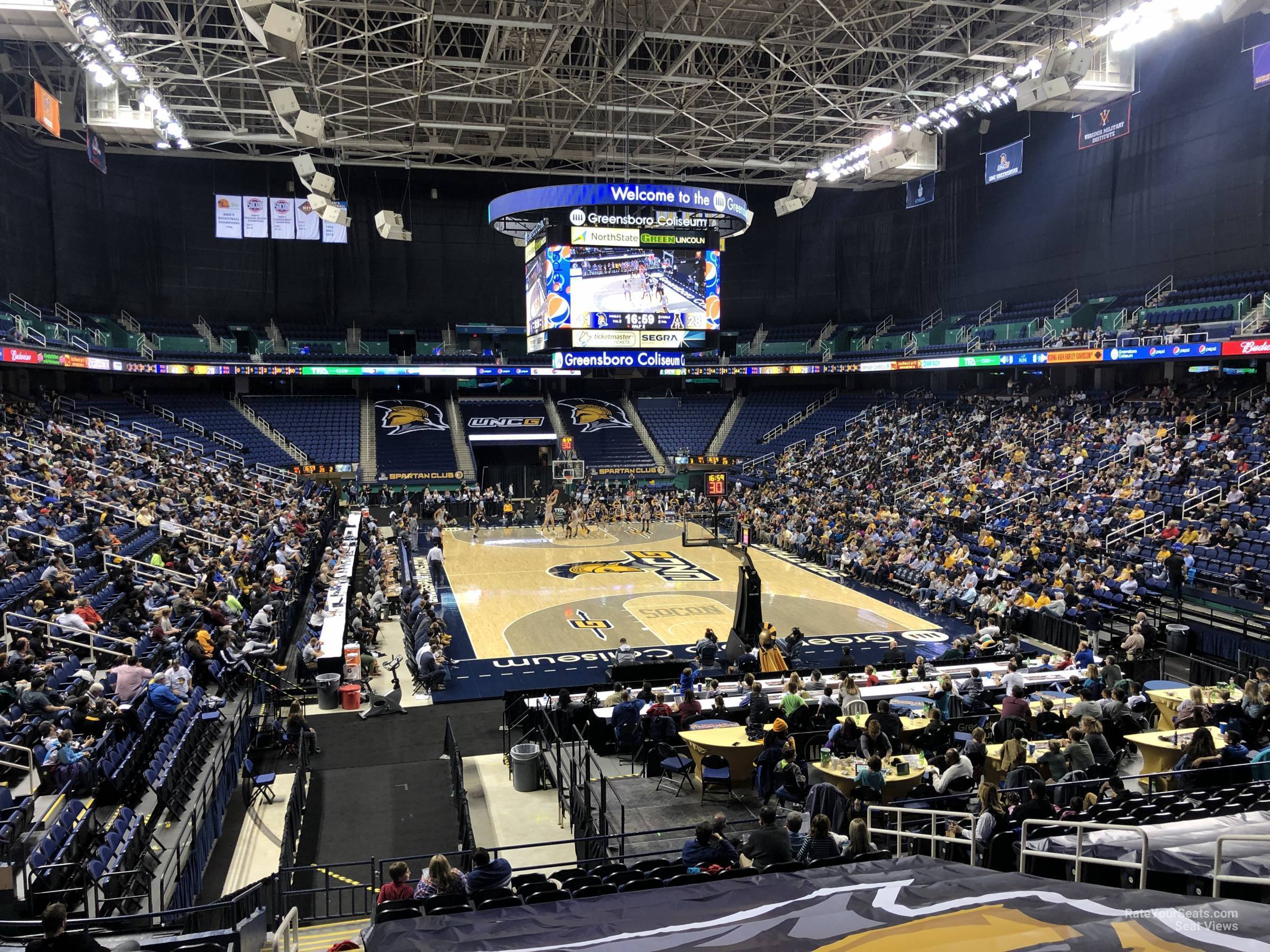 section 116, row ss seat view  for basketball - first horizon coliseum