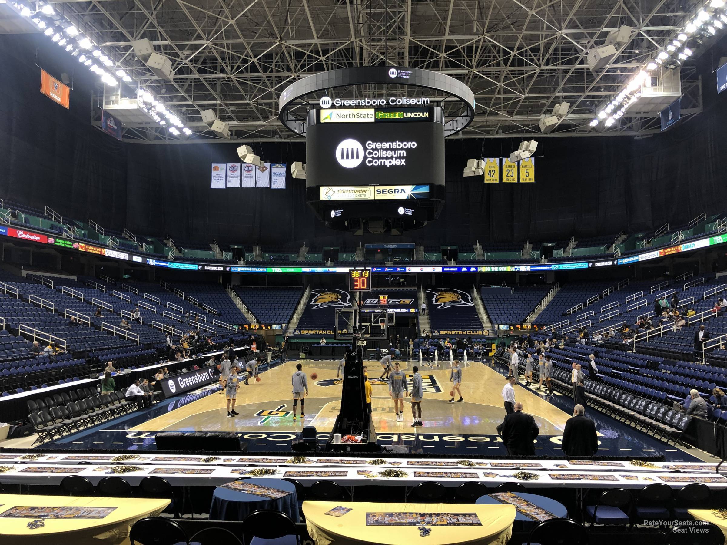 Greensboro Coliseum Section 117 UNC Greensboro Basketball