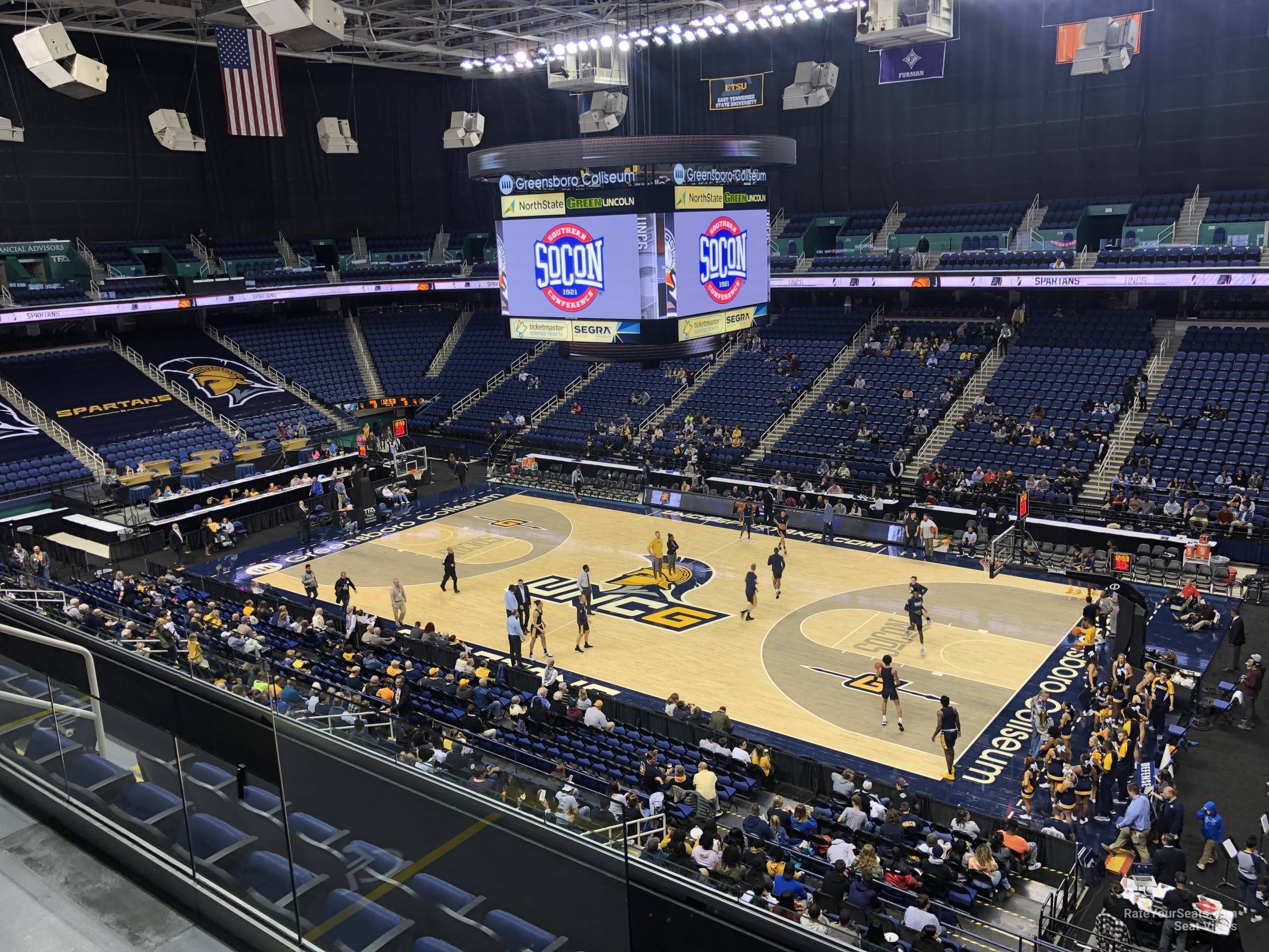 Greensboro Coliseum Section 234 UNC Greensboro Basketball