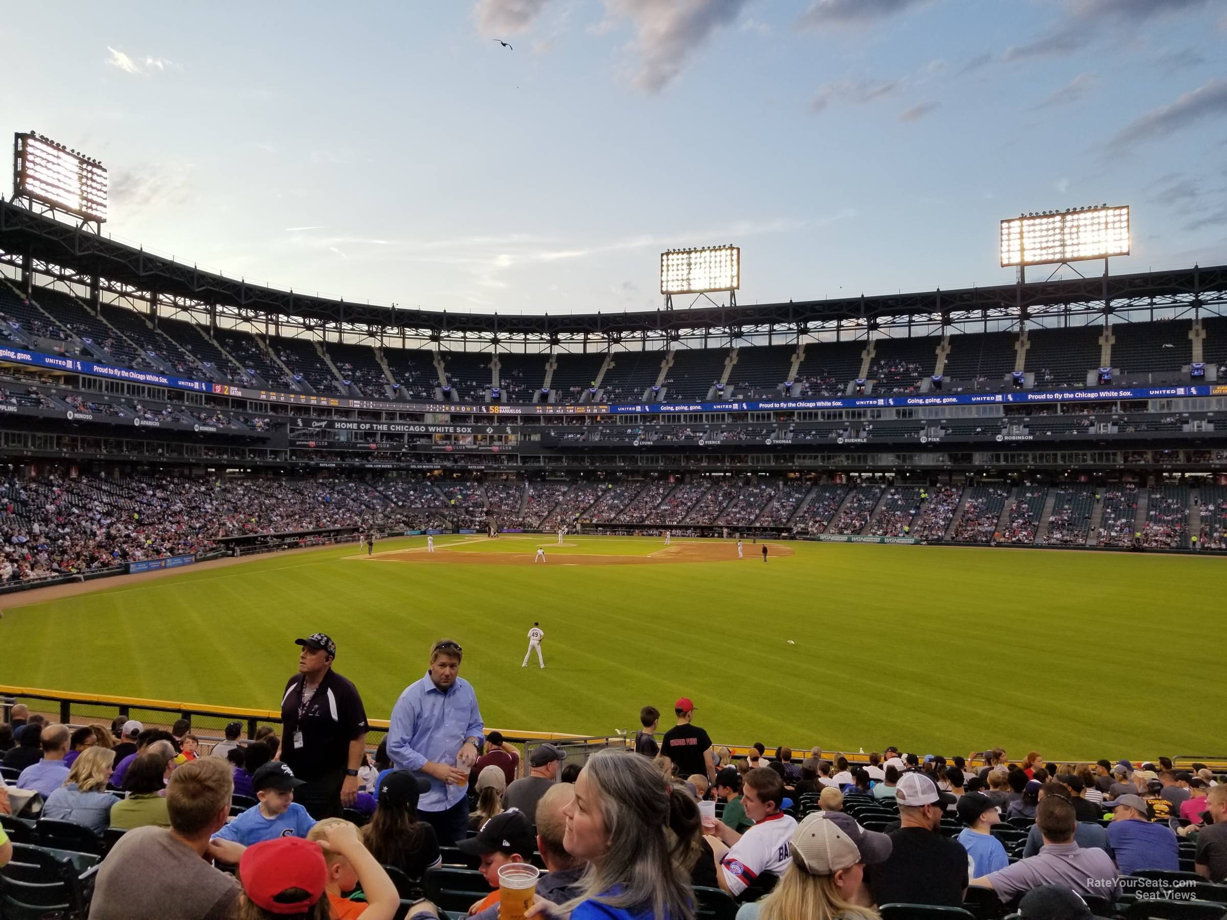 section 103, row 23 seat view  - guaranteed rate field