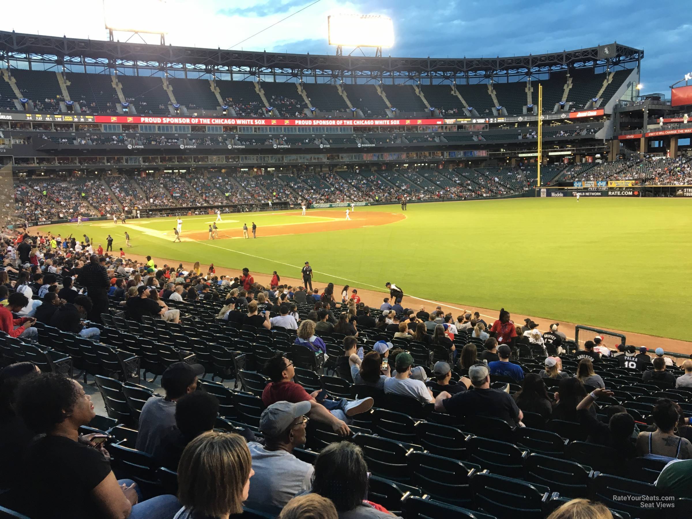 section 111, row 24 seat view  - rate field