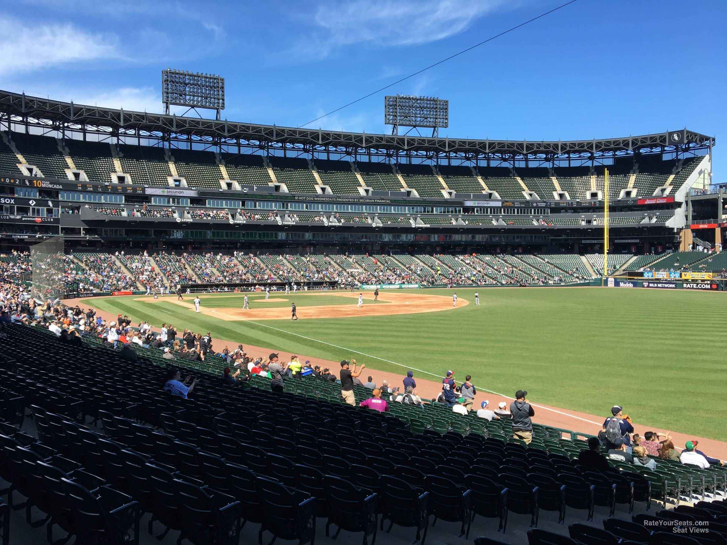section 111, row 25 seat view  - rate field