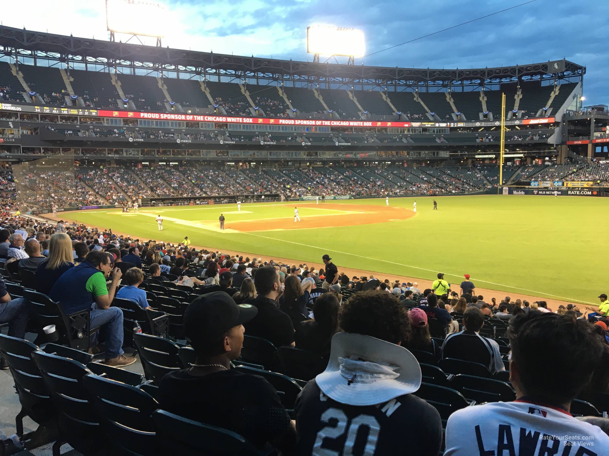 section 113, row 24 seat view  - rate field