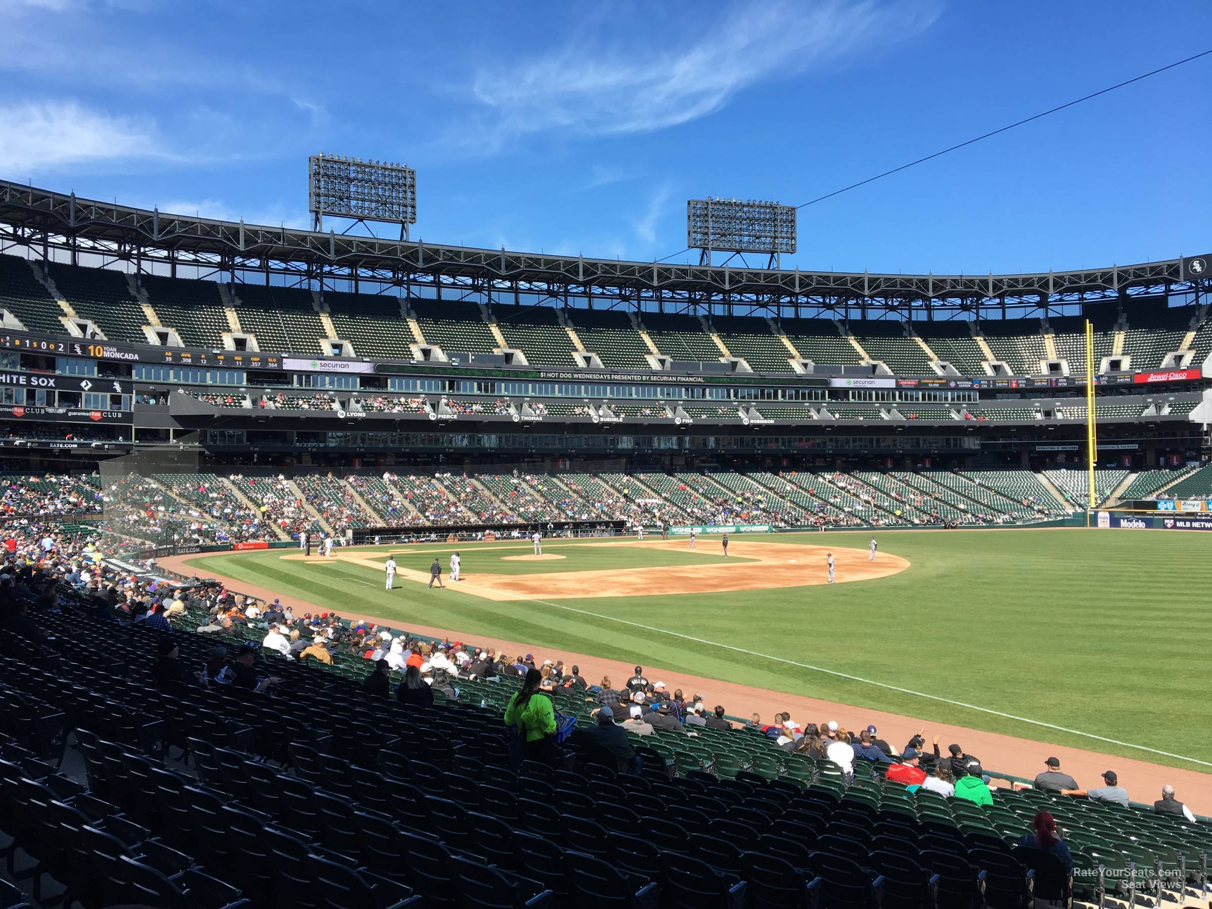 section 113, row 25 seat view  - rate field