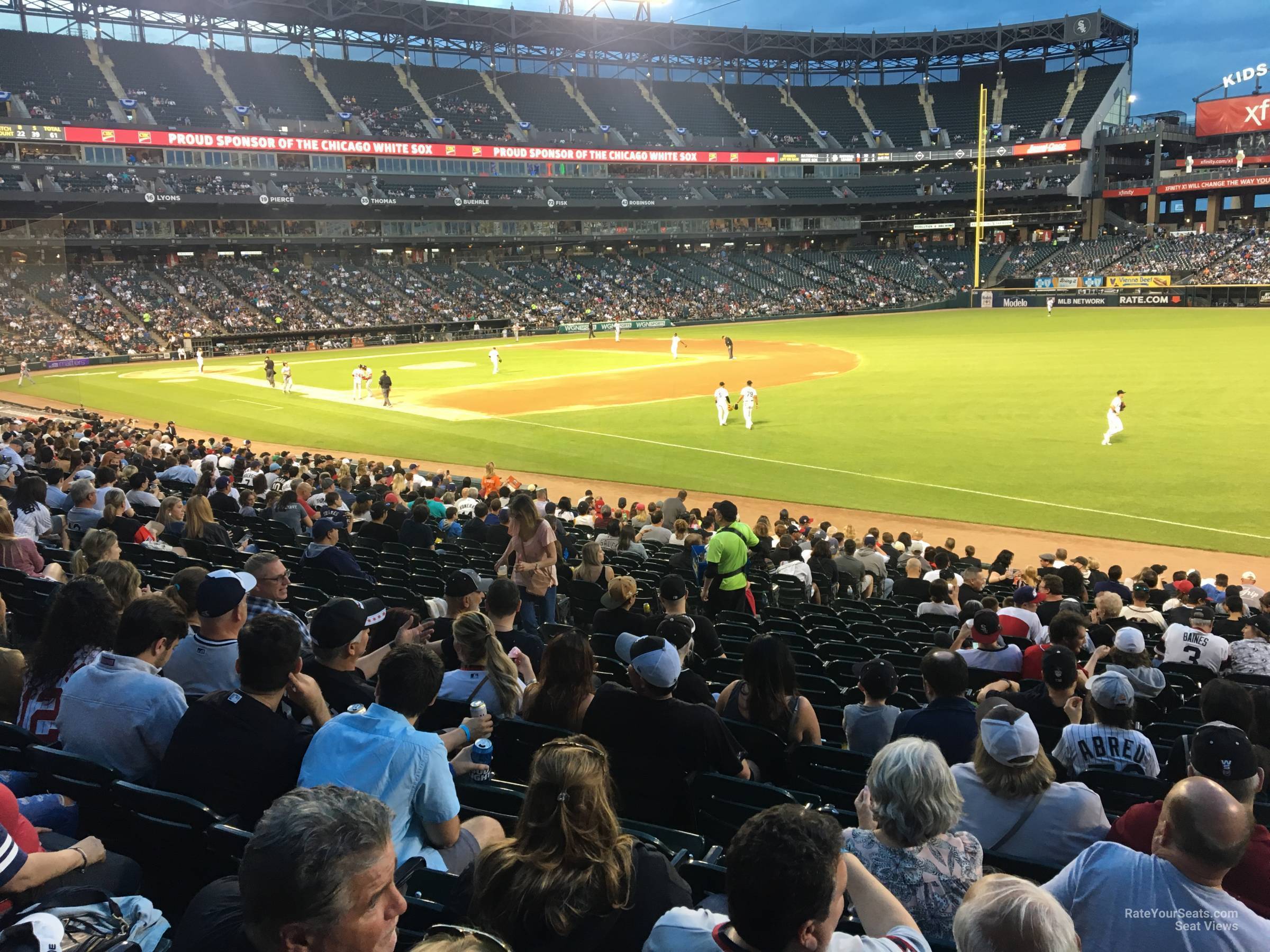 section 115, row 24 seat view  - rate field
