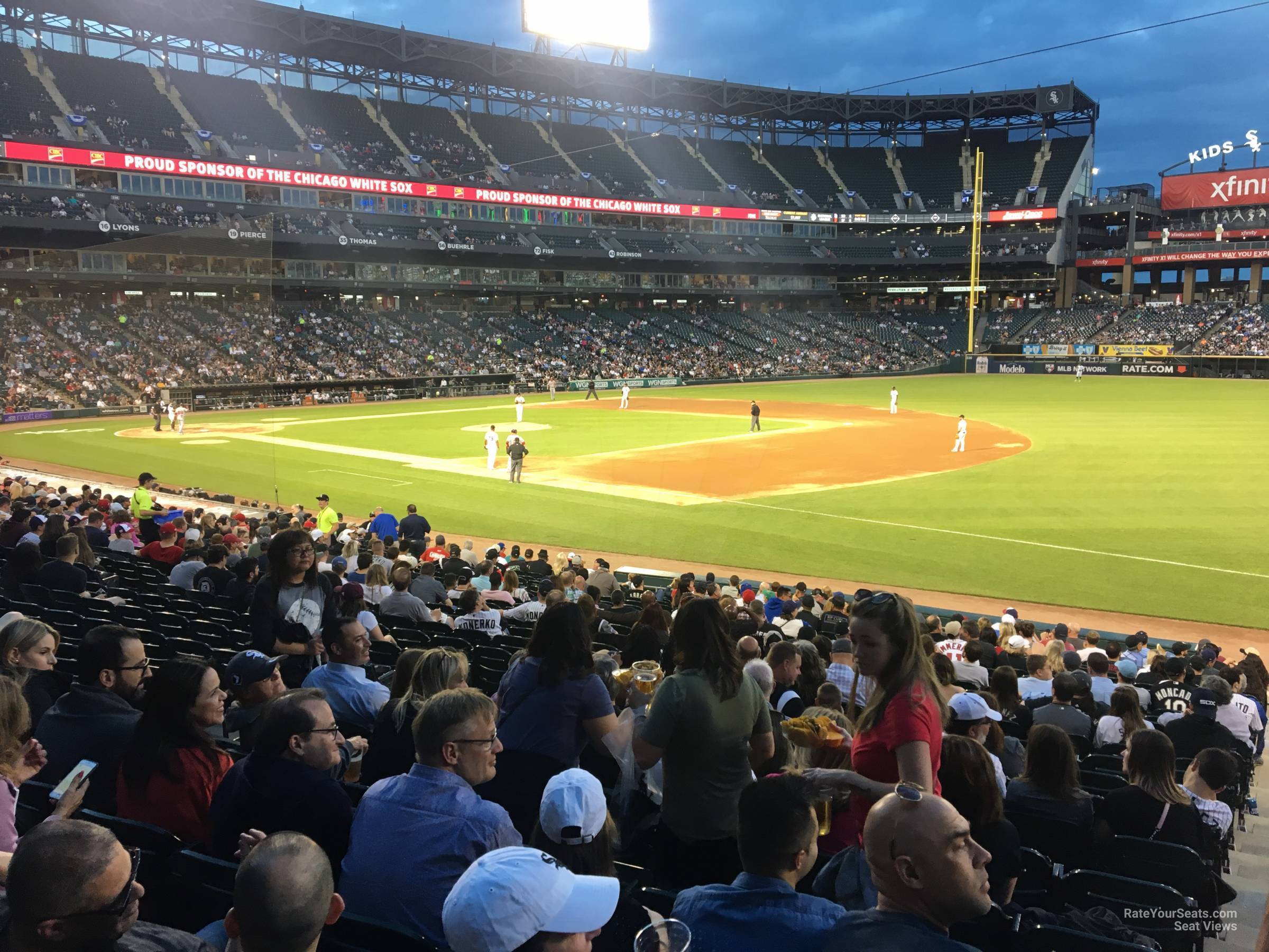 section 118, row 24 seat view  - rate field