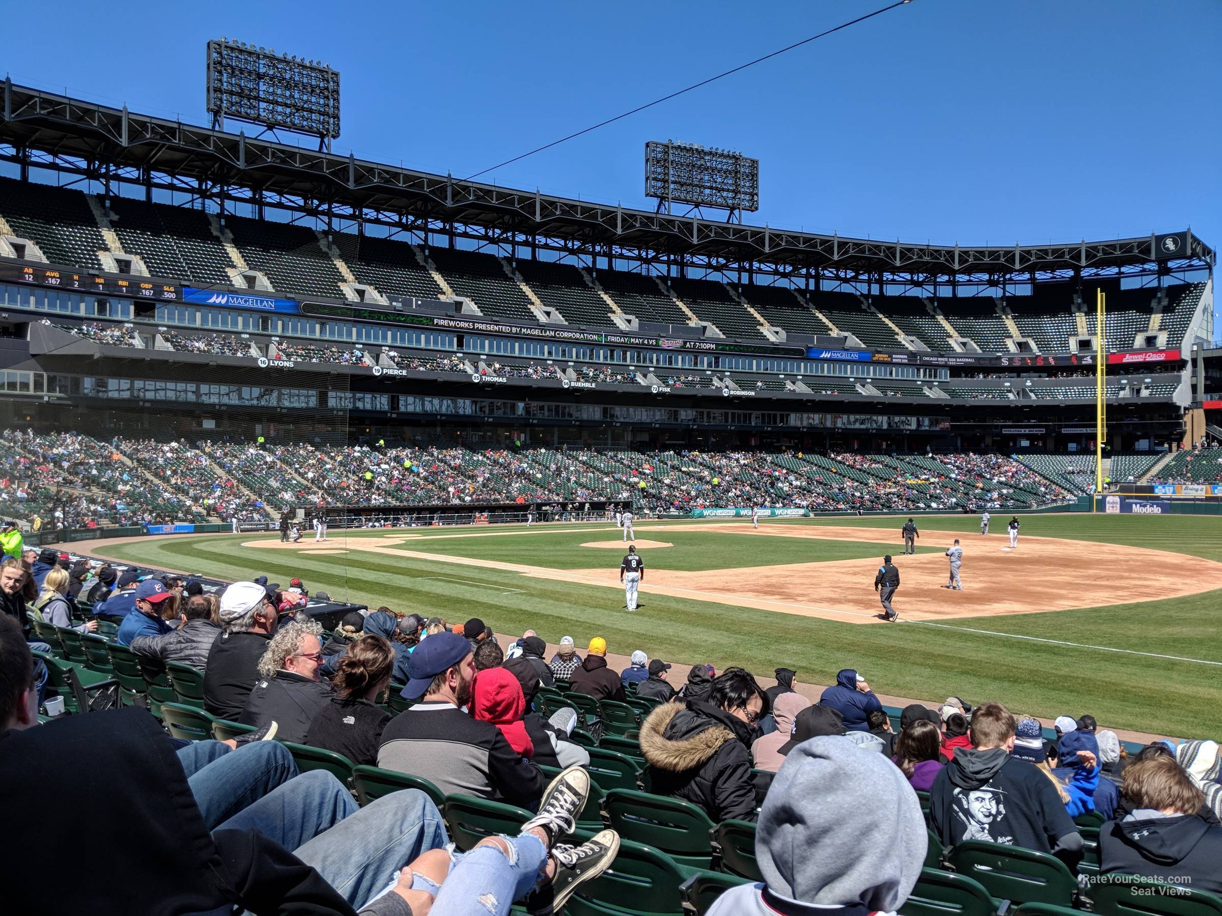 section 119, row 15 seat view  - rate field