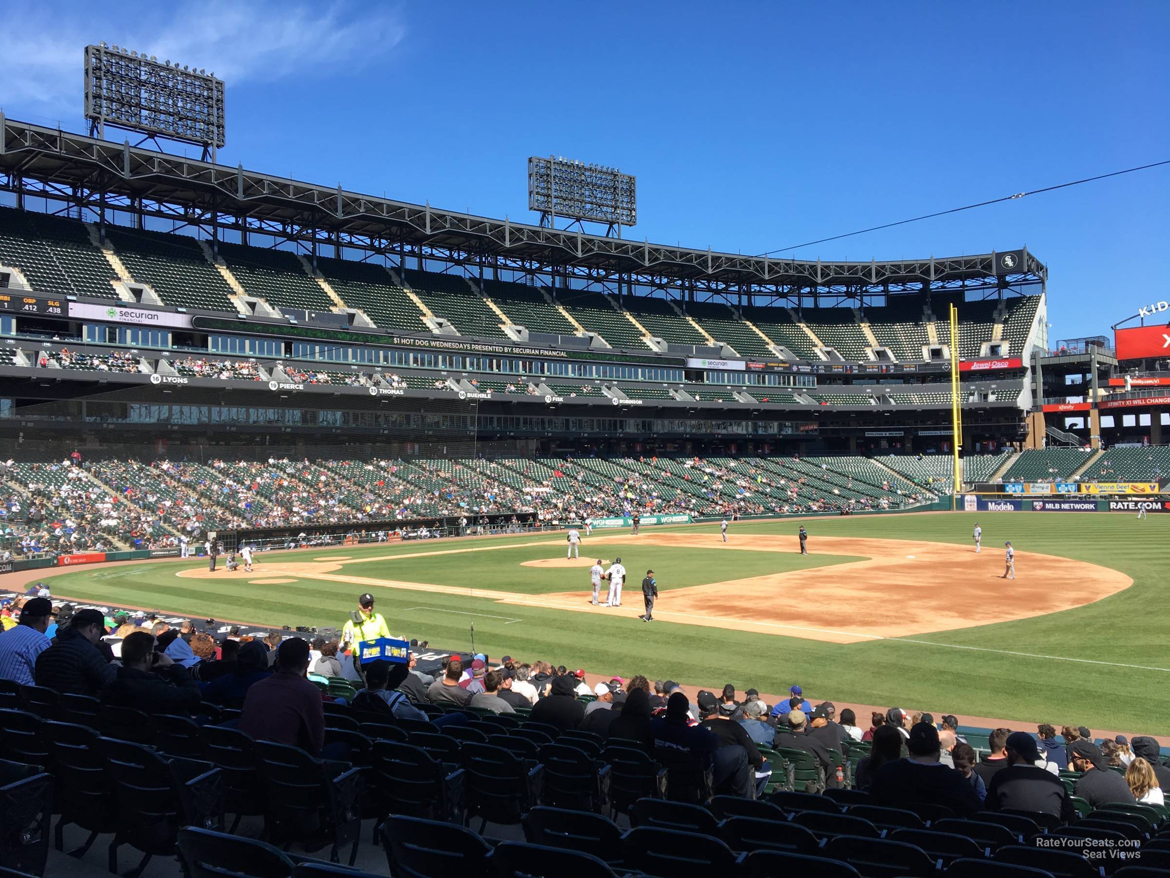 section 119, row 25 seat view  - guaranteed rate field