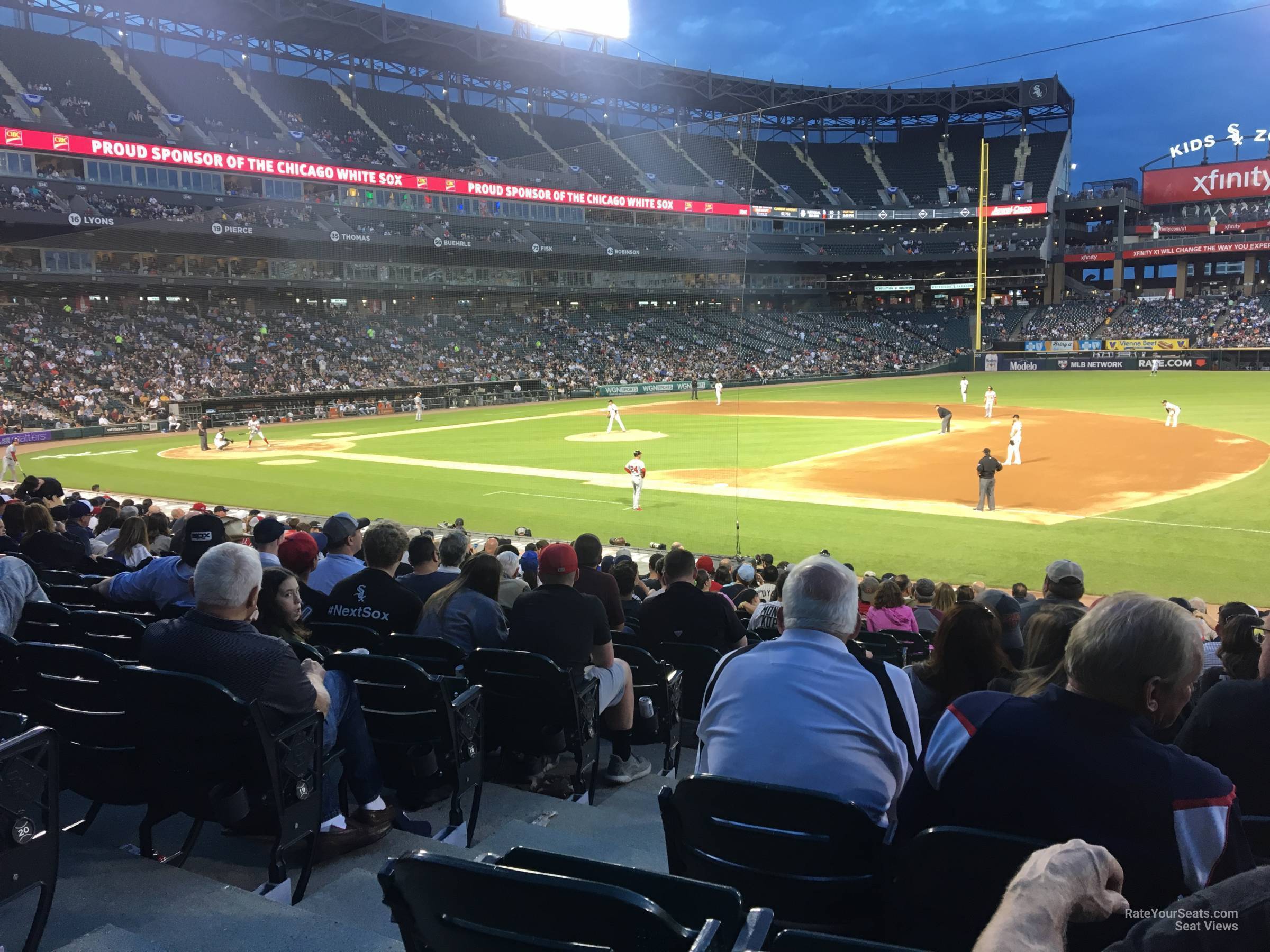 section 120, row 24 seat view  - rate field