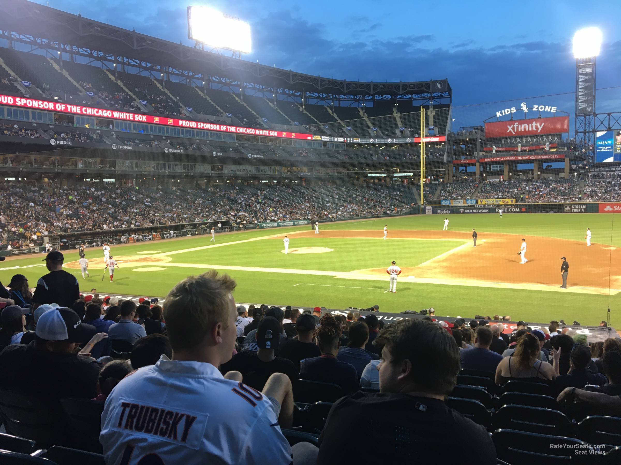 section 122, row 24 seat view  - guaranteed rate field