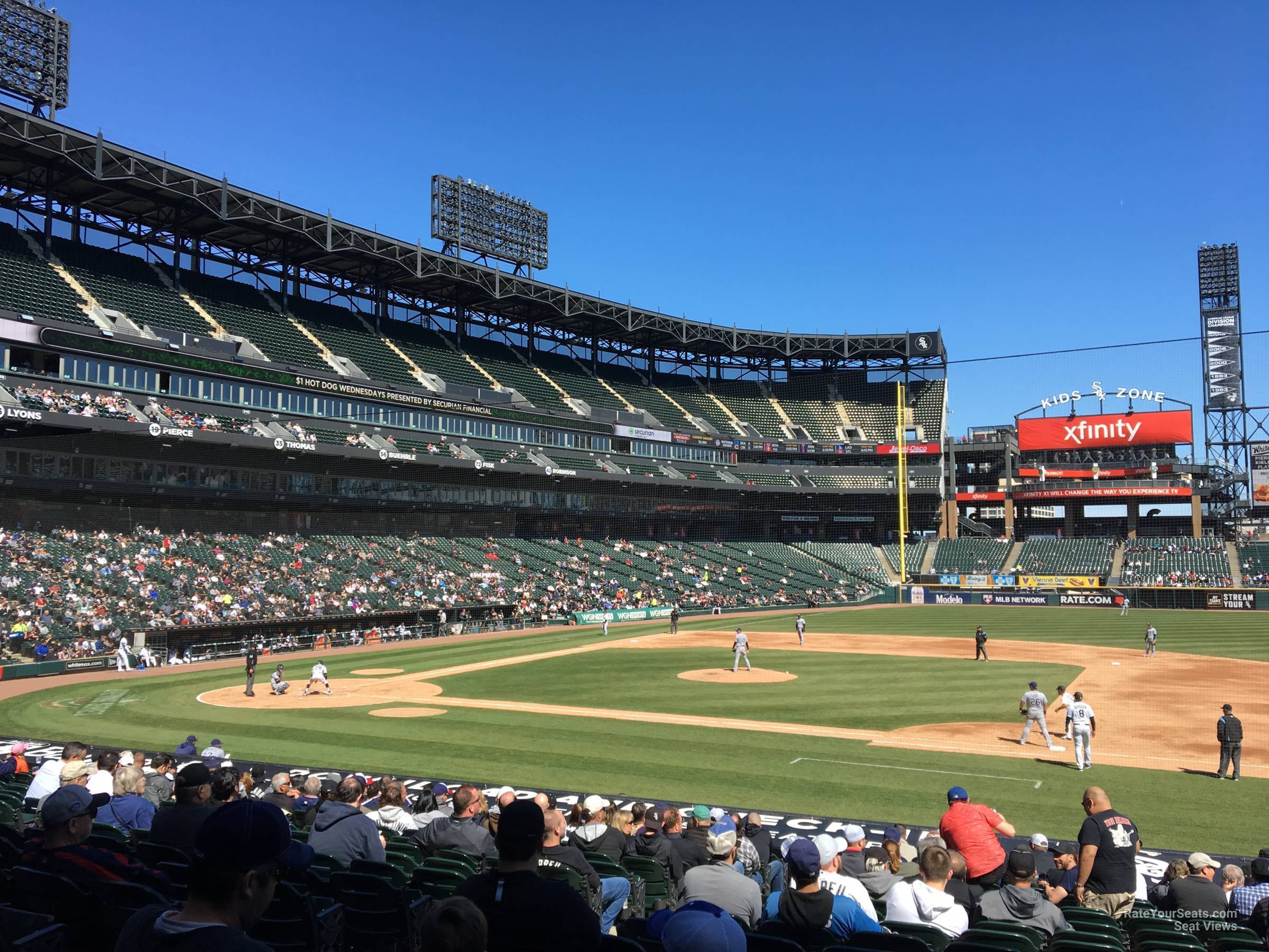 section 123, row 25 seat view  - rate field