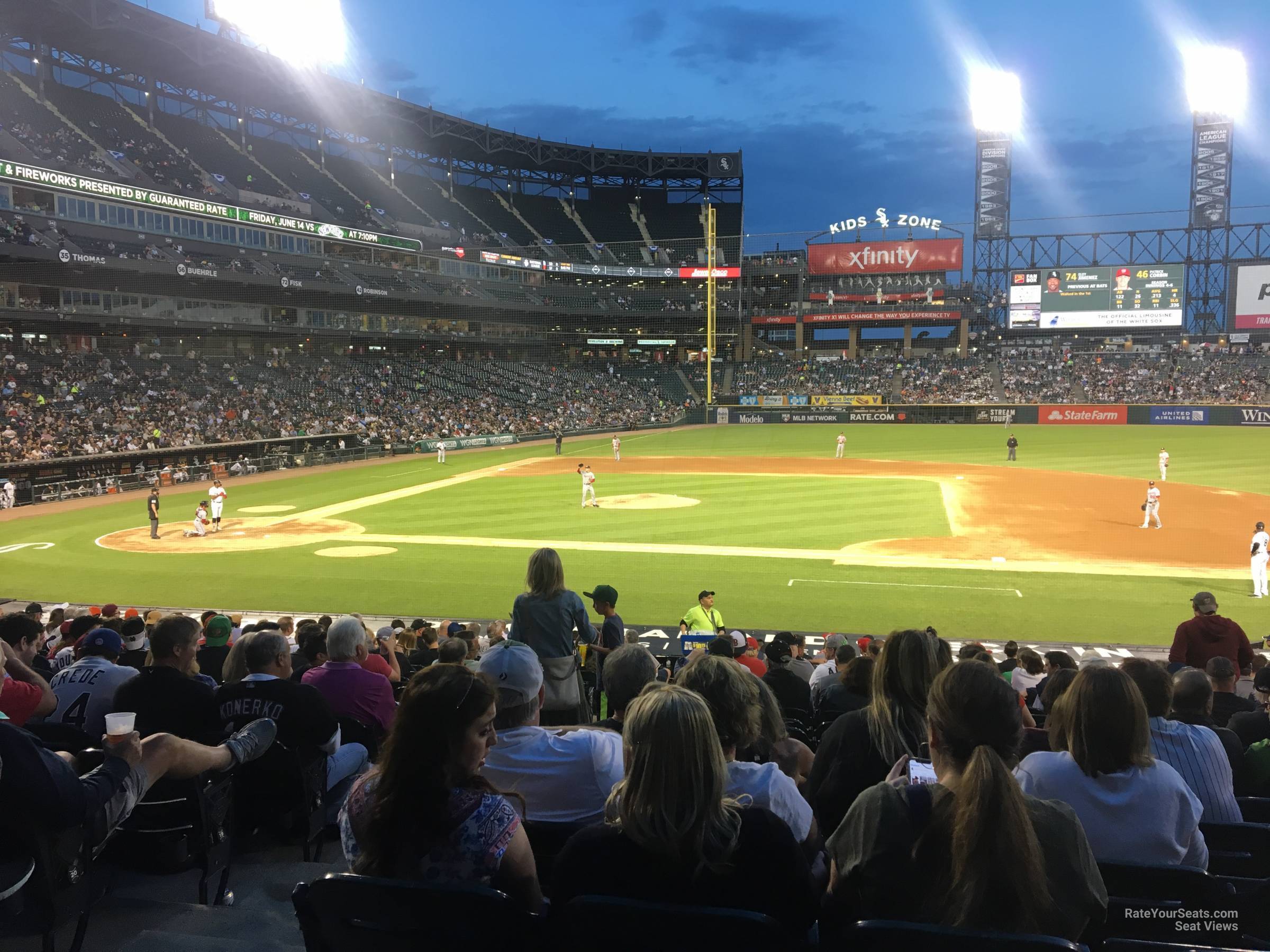 section 124, row 24 seat view  - rate field