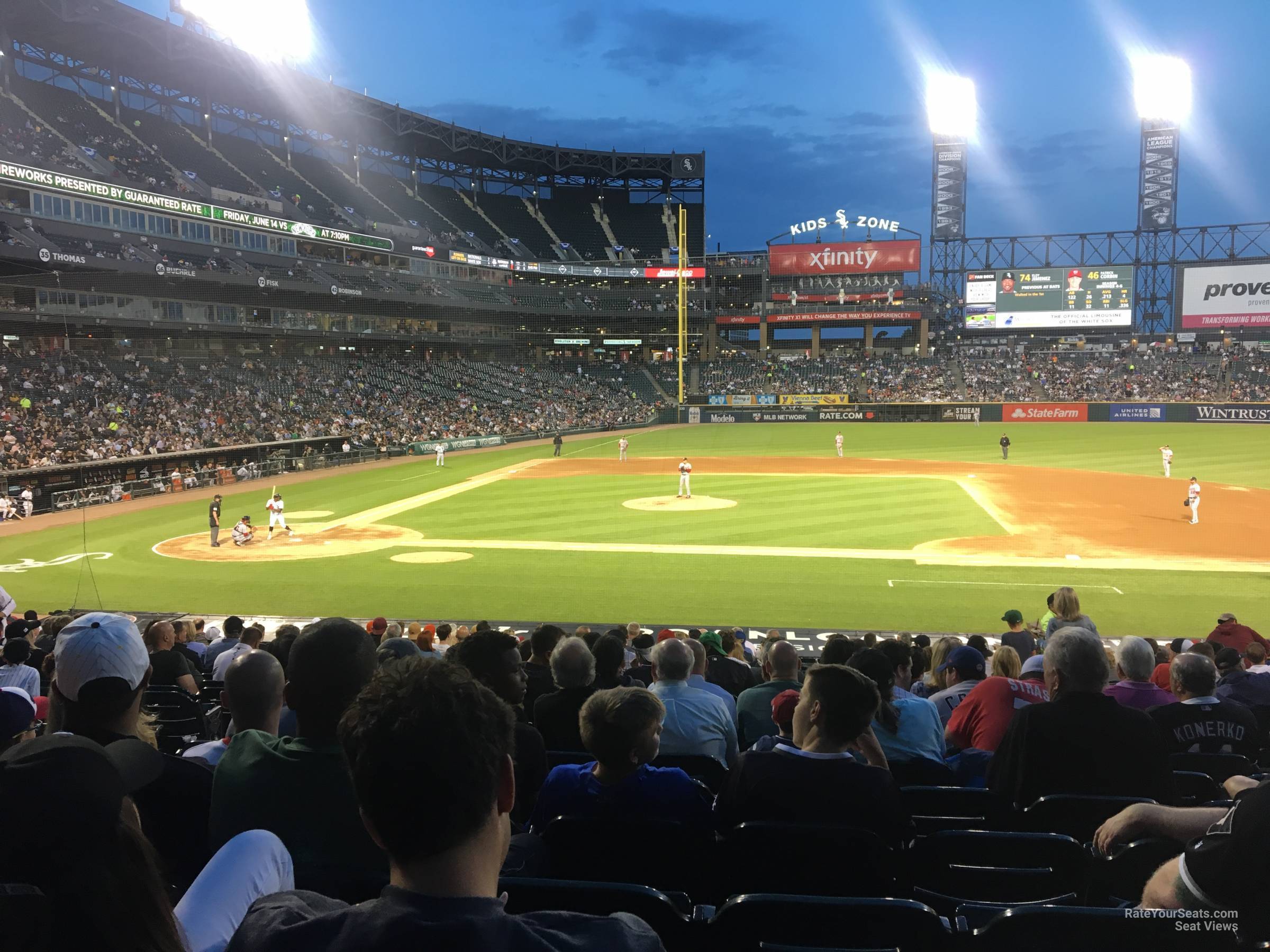 section 125, row 24 seat view  - guaranteed rate field
