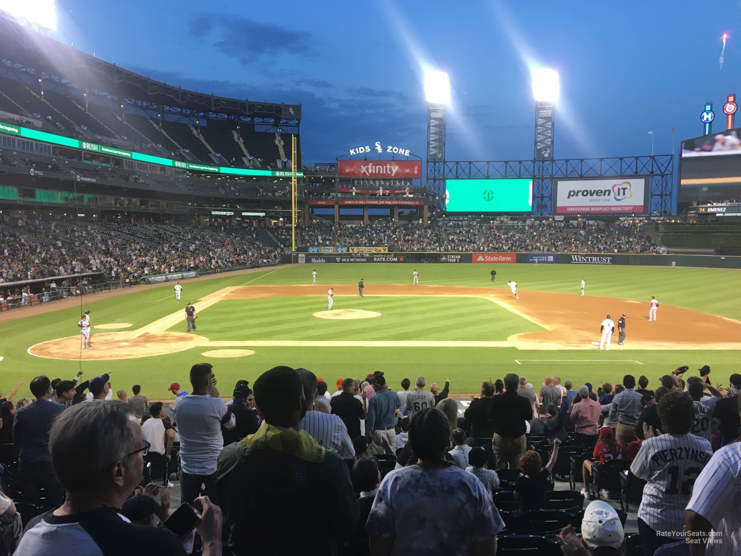 section 126, row 24 seat view  - rate field